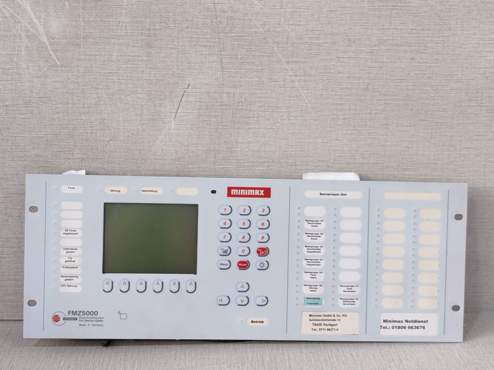 MINIMAX FMZ5000 MINIMAX FMZ5000 FIRE DETECTION CONTROL PANEL 6