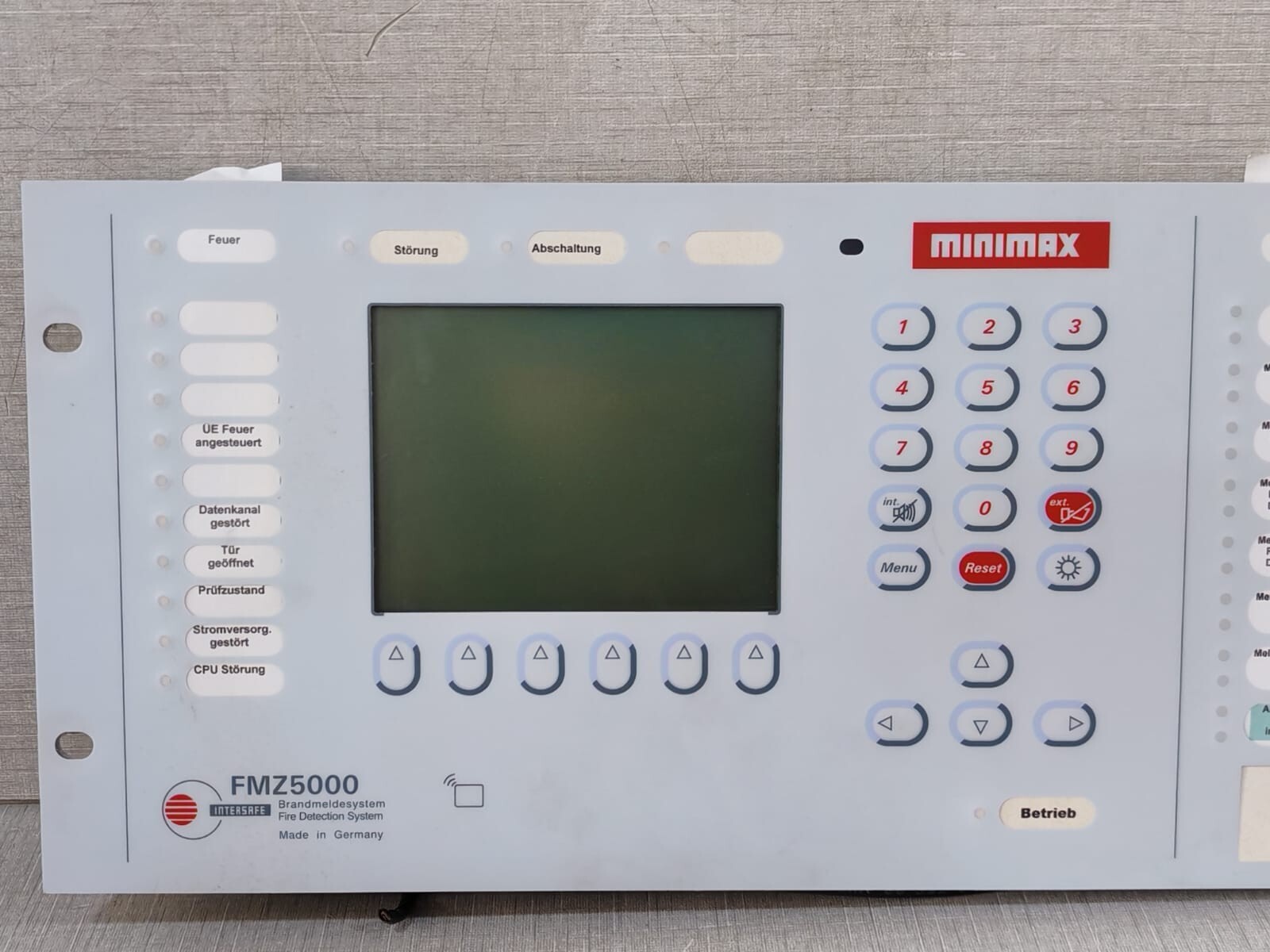 MINIMAX FMZ5000 MINIMAX FMZ5000 FIRE DETECTION CONTROL PANEL 7