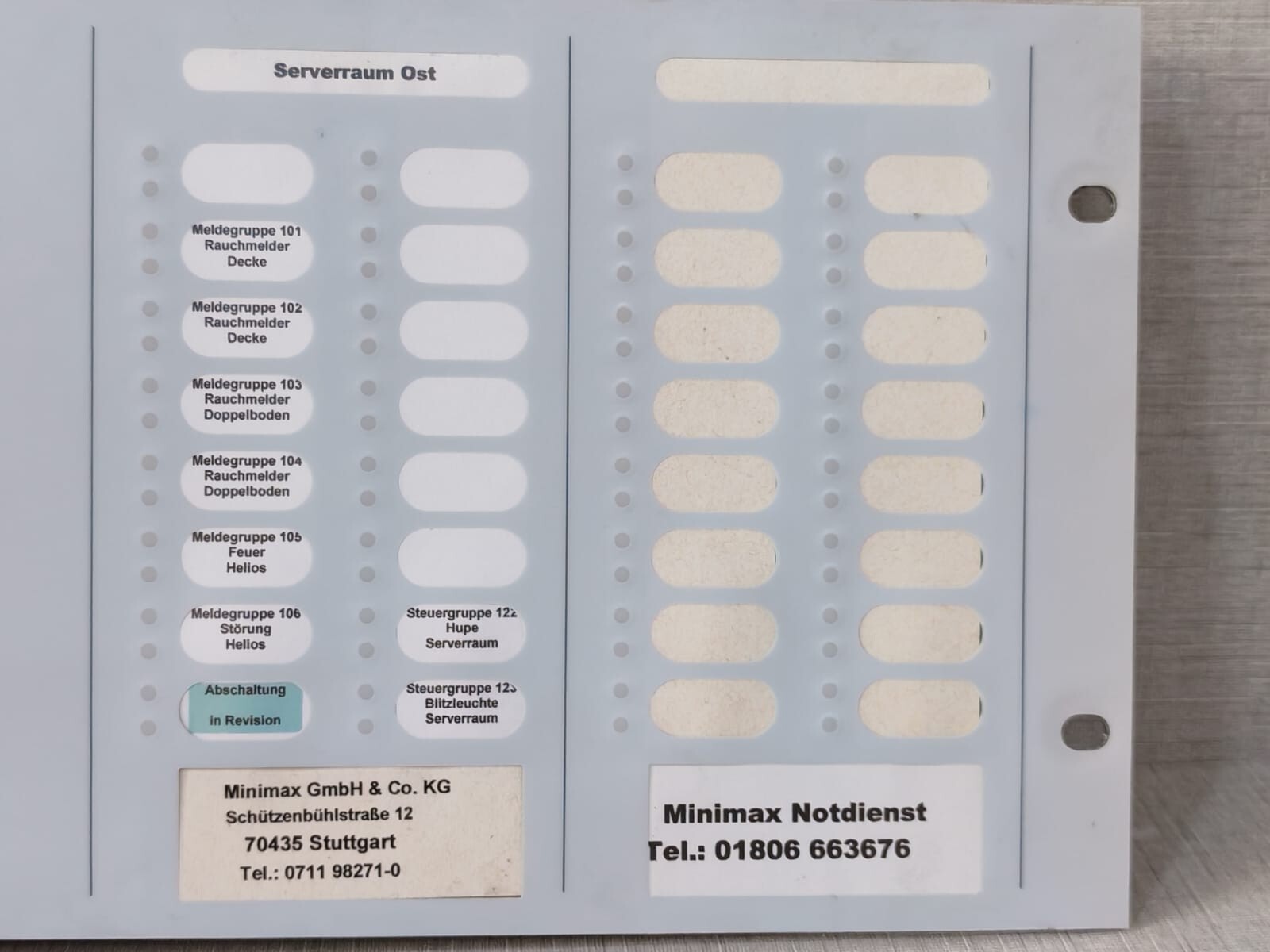 MINIMAX FMZ5000 MINIMAX FMZ5000 FIRE DETECTION CONTROL PANEL 10