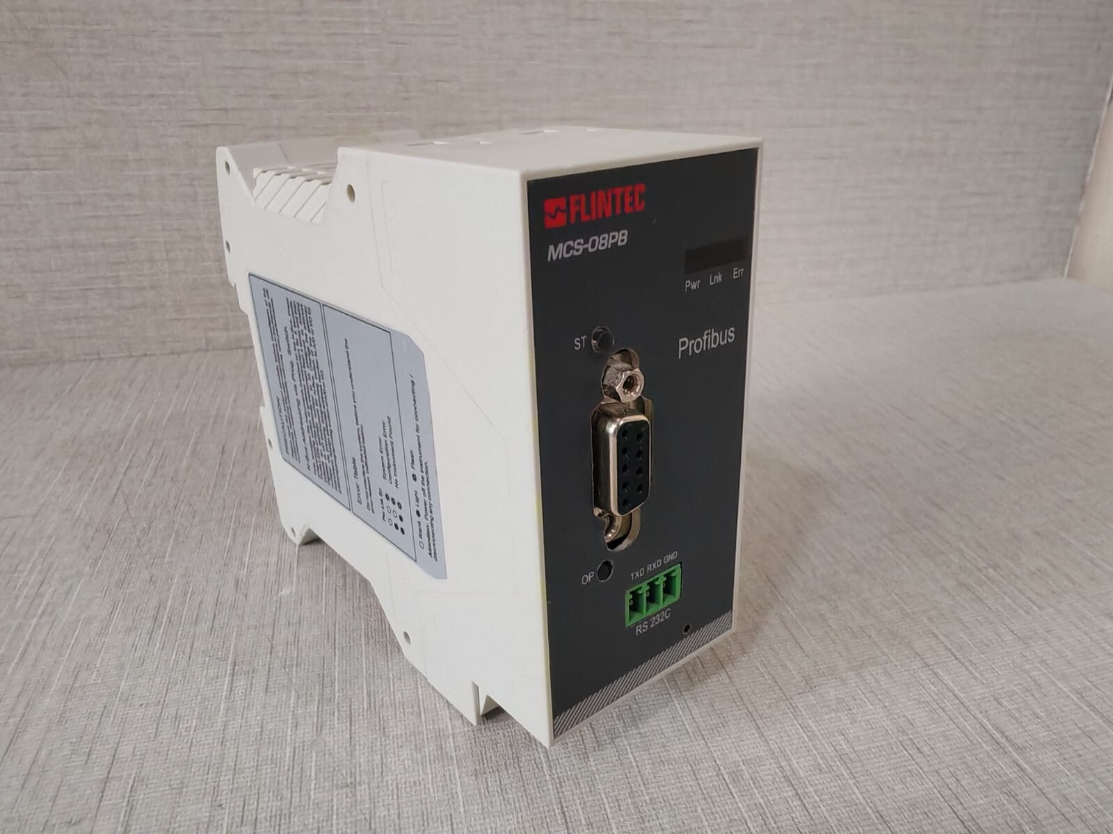 FLINTEC M0010849 FLINTEC MCS-08PB Profibus Module P/n: M0010849 7