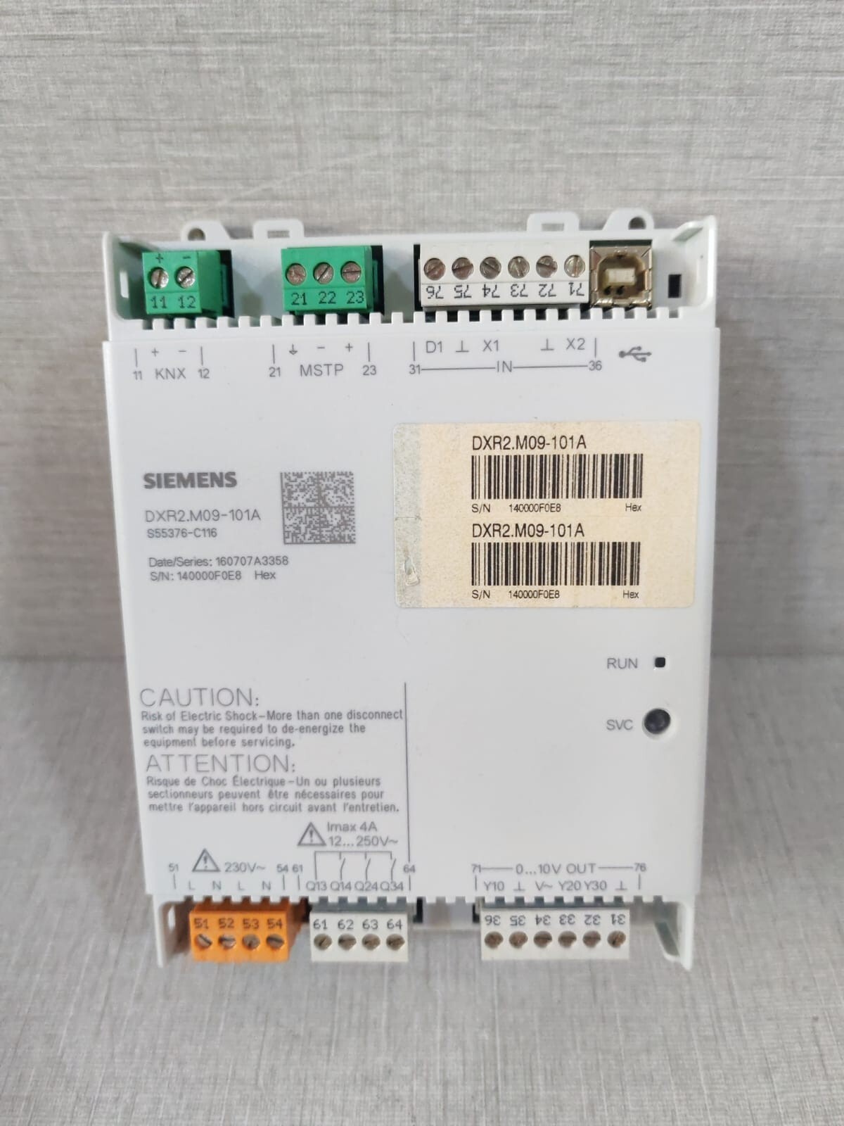 Siemens M09-101A SIEMENS DXR2.M09-101A COMPACT ROOM AUTOMATION STATION 2