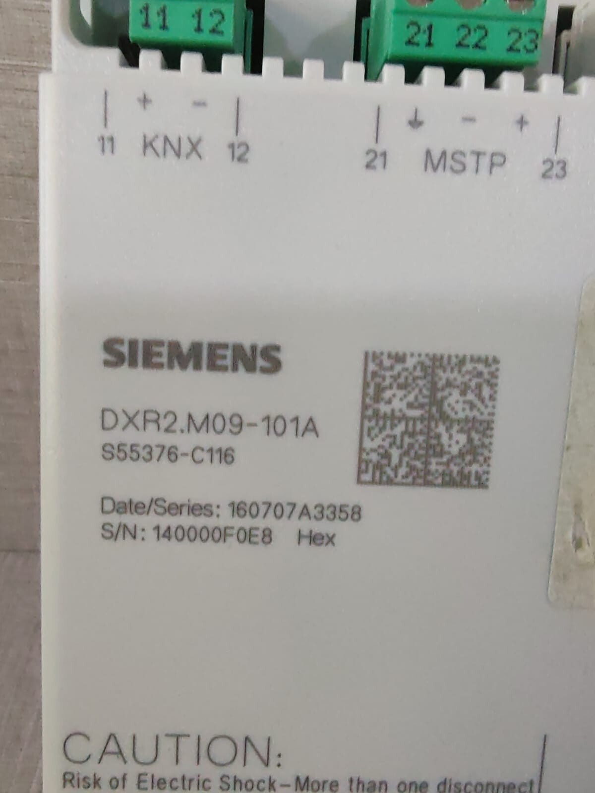 Siemens M09-101A SIEMENS DXR2.M09-101A COMPACT ROOM AUTOMATION STATION 3
