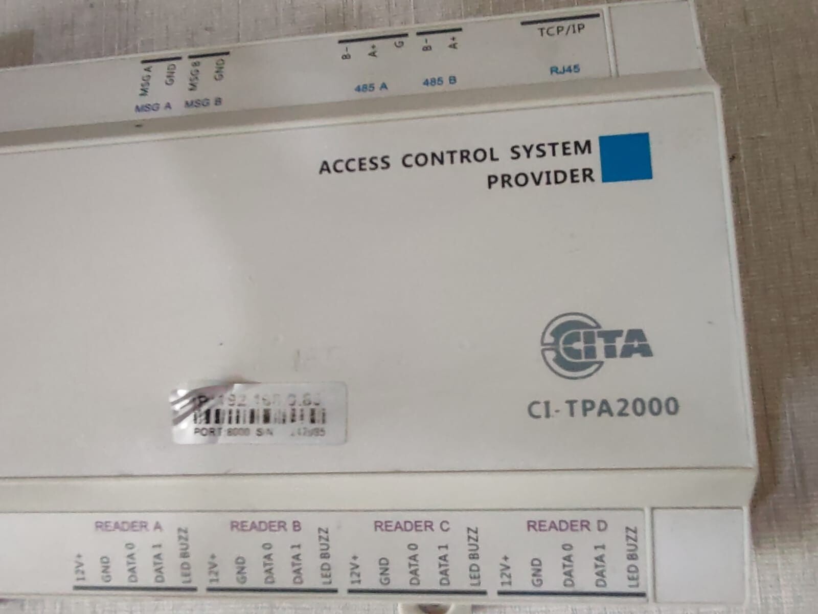 ACCESS PORT-8000 CITA CI-TPA2000 Network Access Controller PORT: 8000 2