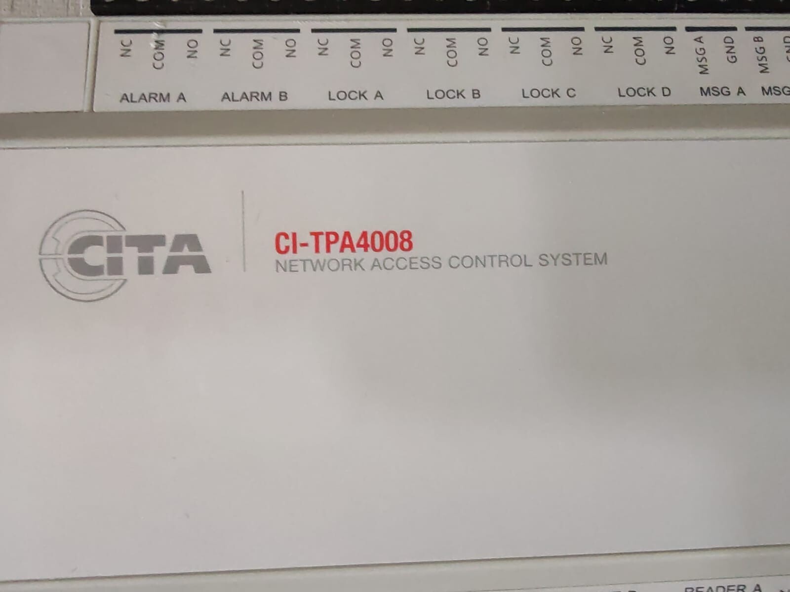 ACCESS IP-192 CITA CI-TPA4008 Network Access Control System IP:192.168.0.251 3