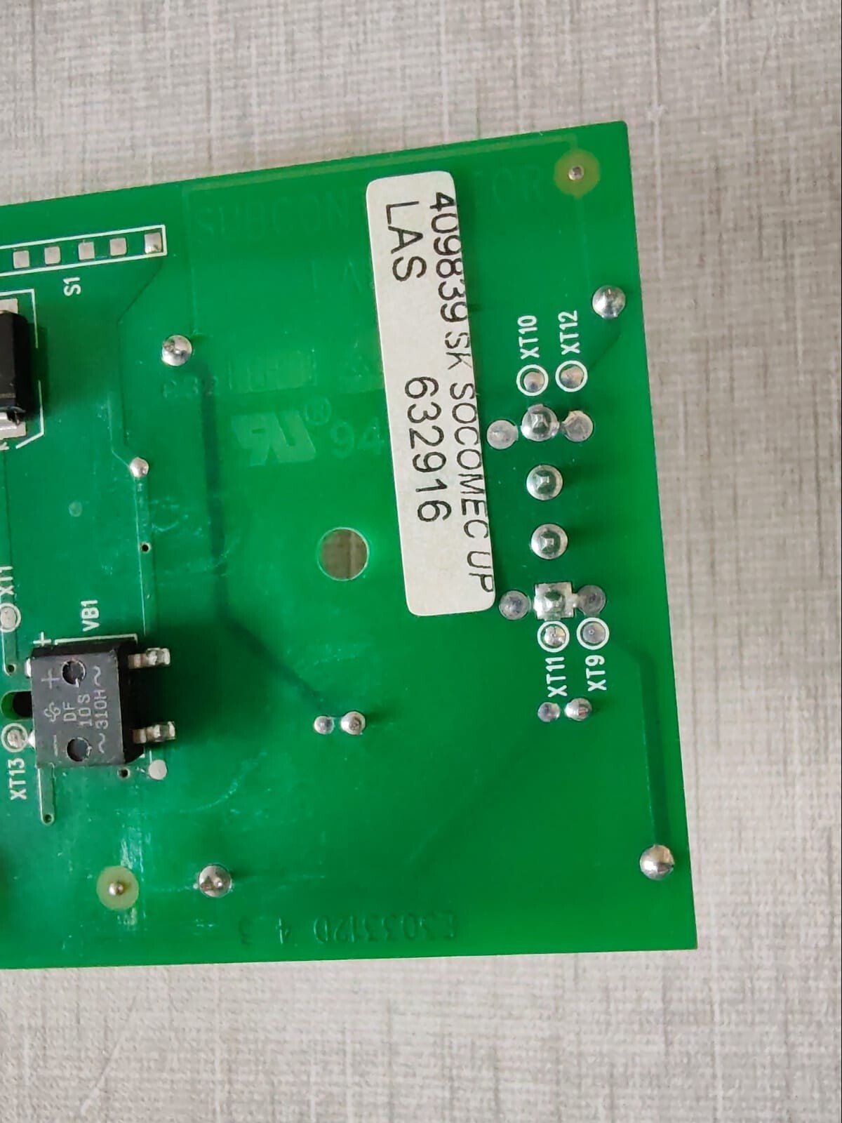 Socomec ST100 E303312D Socomec UPS ST100 E303312D PCB Card 10