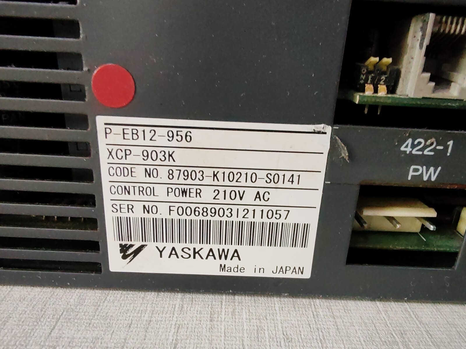 Yaskawa P-EB12-956 XCP-903K Yaskawa P-EB12-956 XCP-903K Controller System - Damaged Screen Protector Display 2