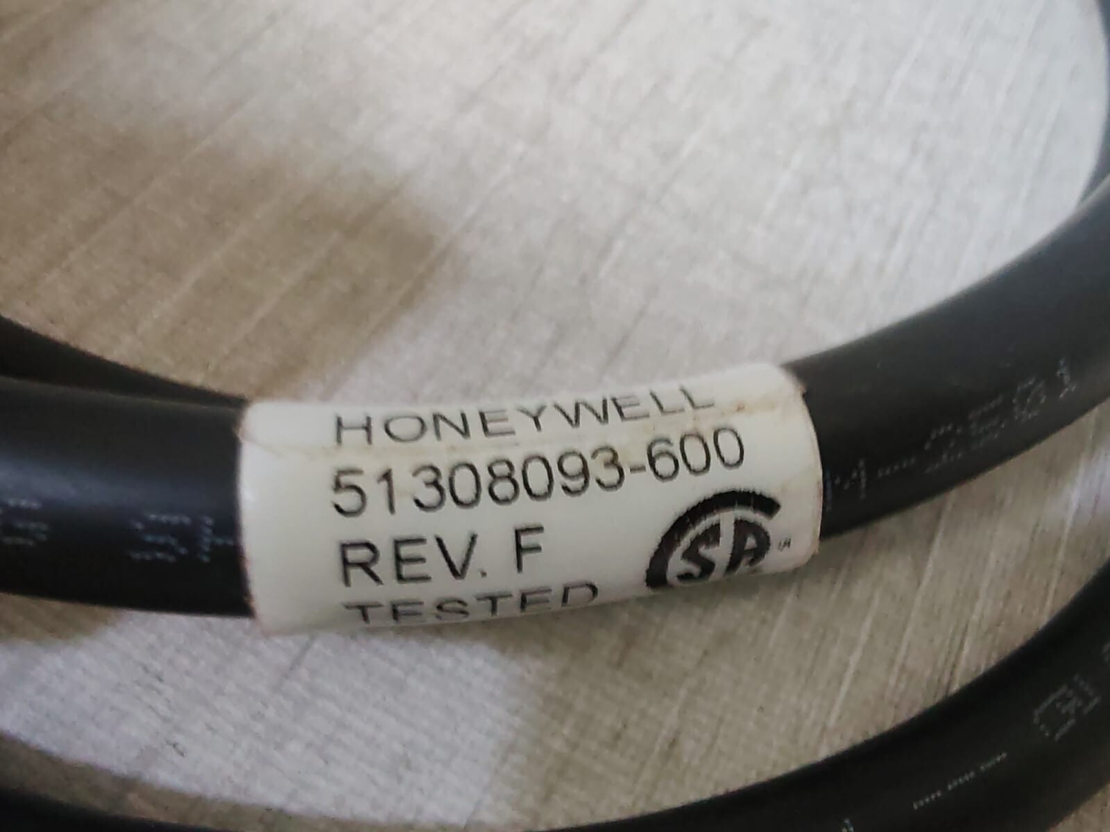 Honeywell 51308093-600 HONEYWELL 51308093-600 REV.F CABLE 10A 250V 2