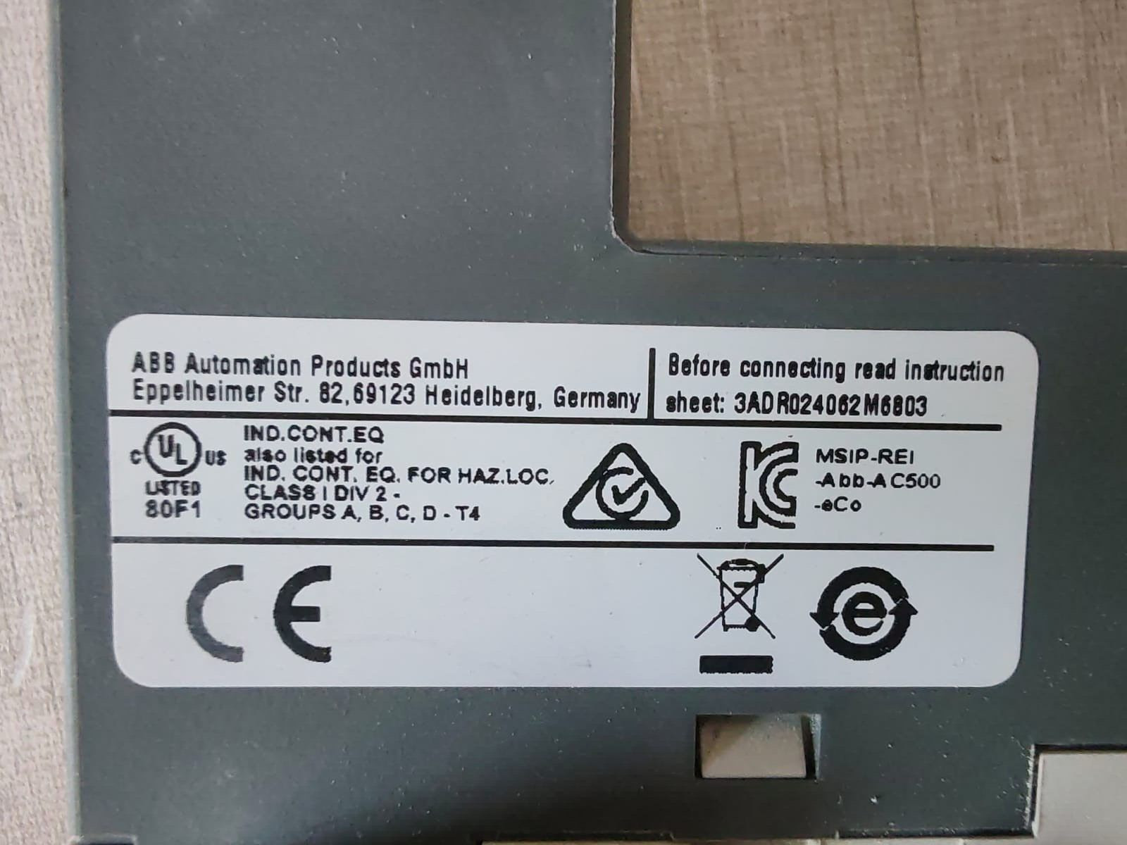 ABB 1TNE968902R1101 ABB AI56 Analog Input Module 1TNE968902R1101 5