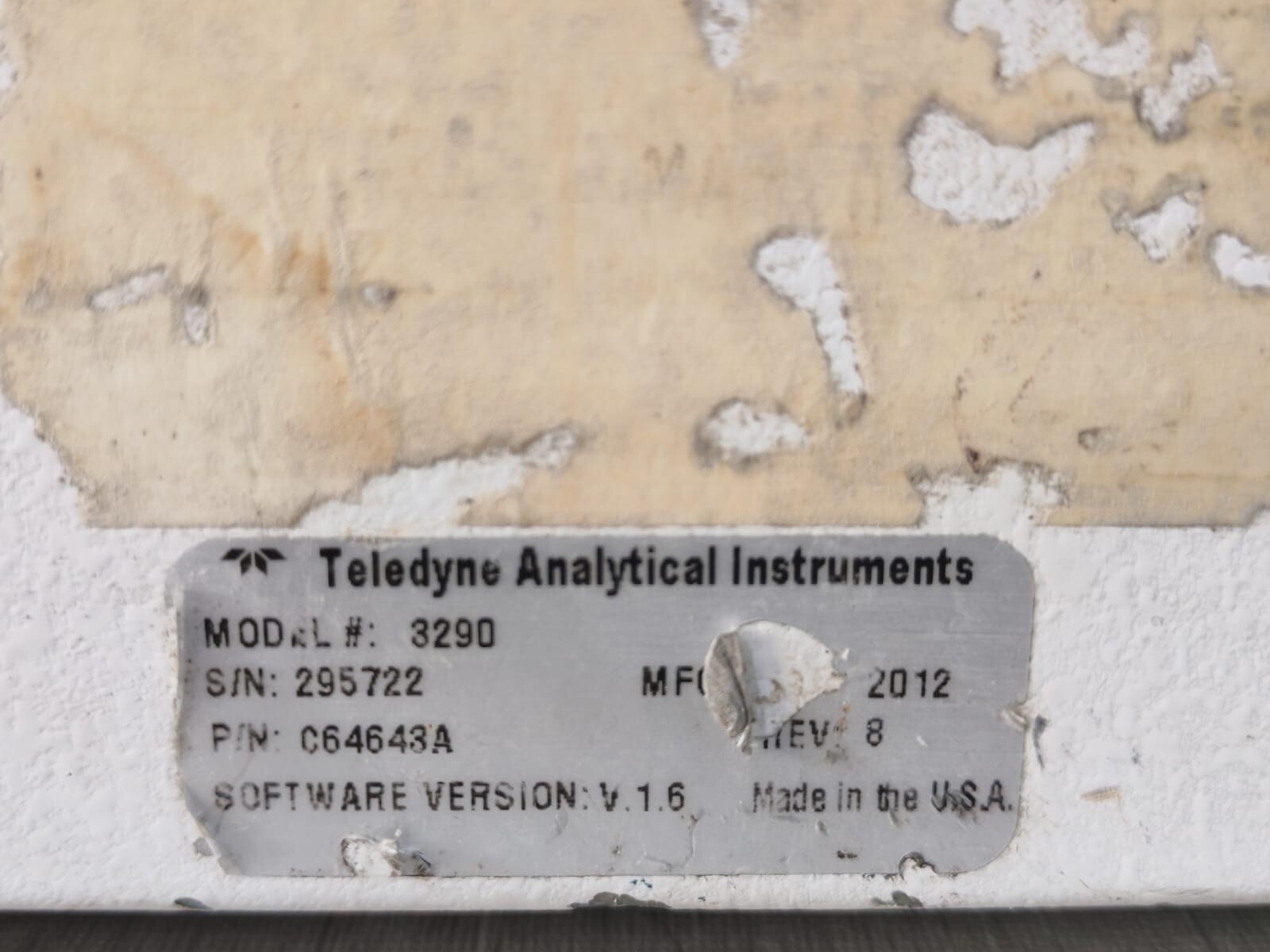 Teledyne C64643A TELEDYNE 3290 ANALYZER C64643A REV.8 8