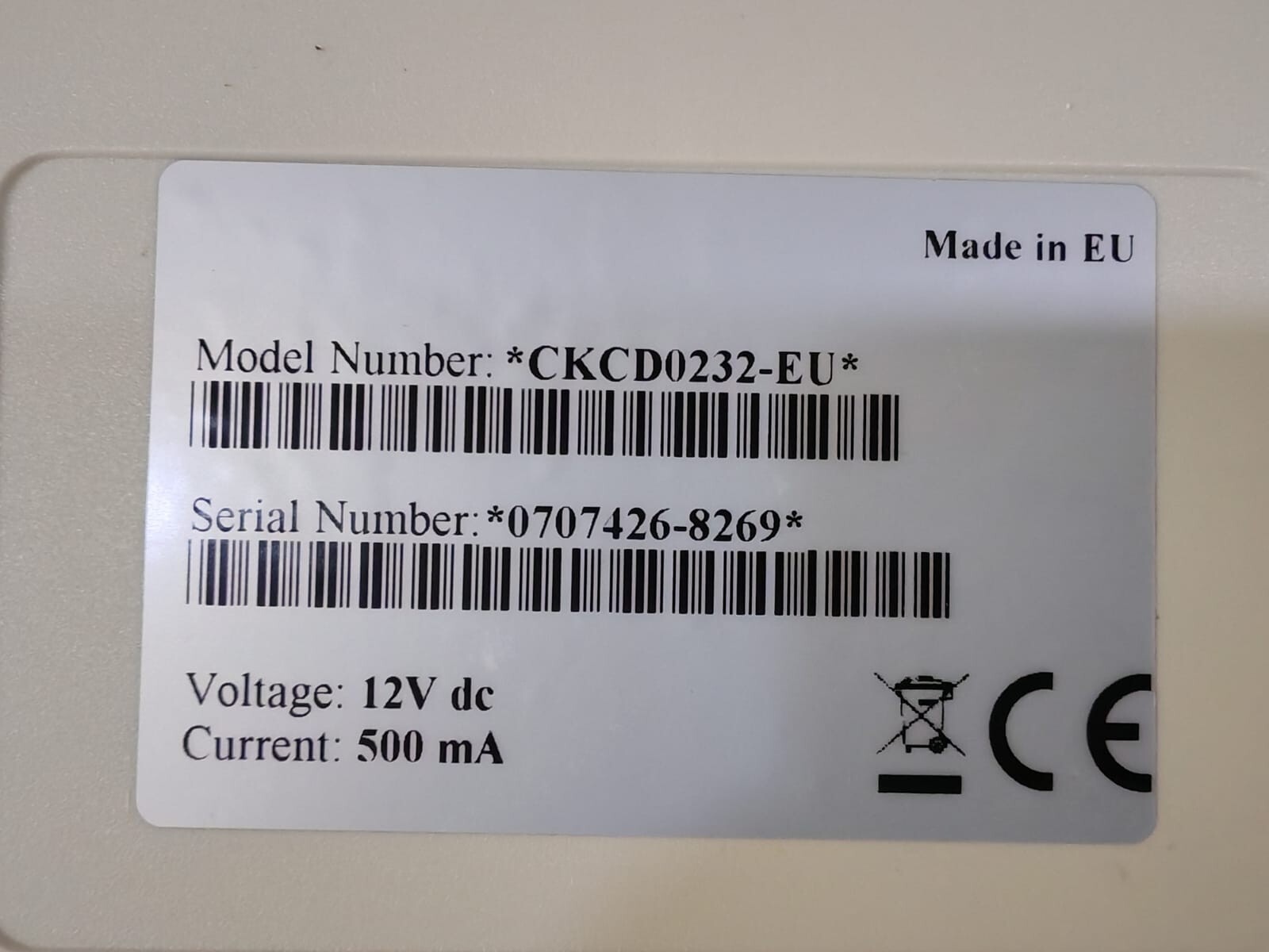 Cieffe CKCD0232-EU Cieffe CKCD0232-EU Cam Controller 12VDC, 500mA 10