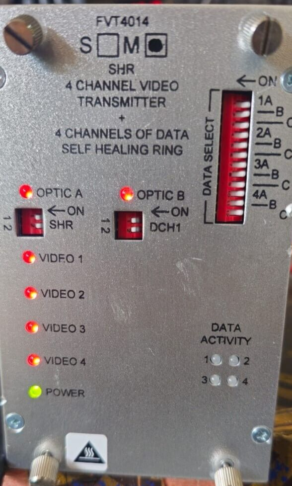 COMNET FVT4014M SHR 4-CH VIDEO TRANSMITTER+4-CH DATA SELF HEALING RING