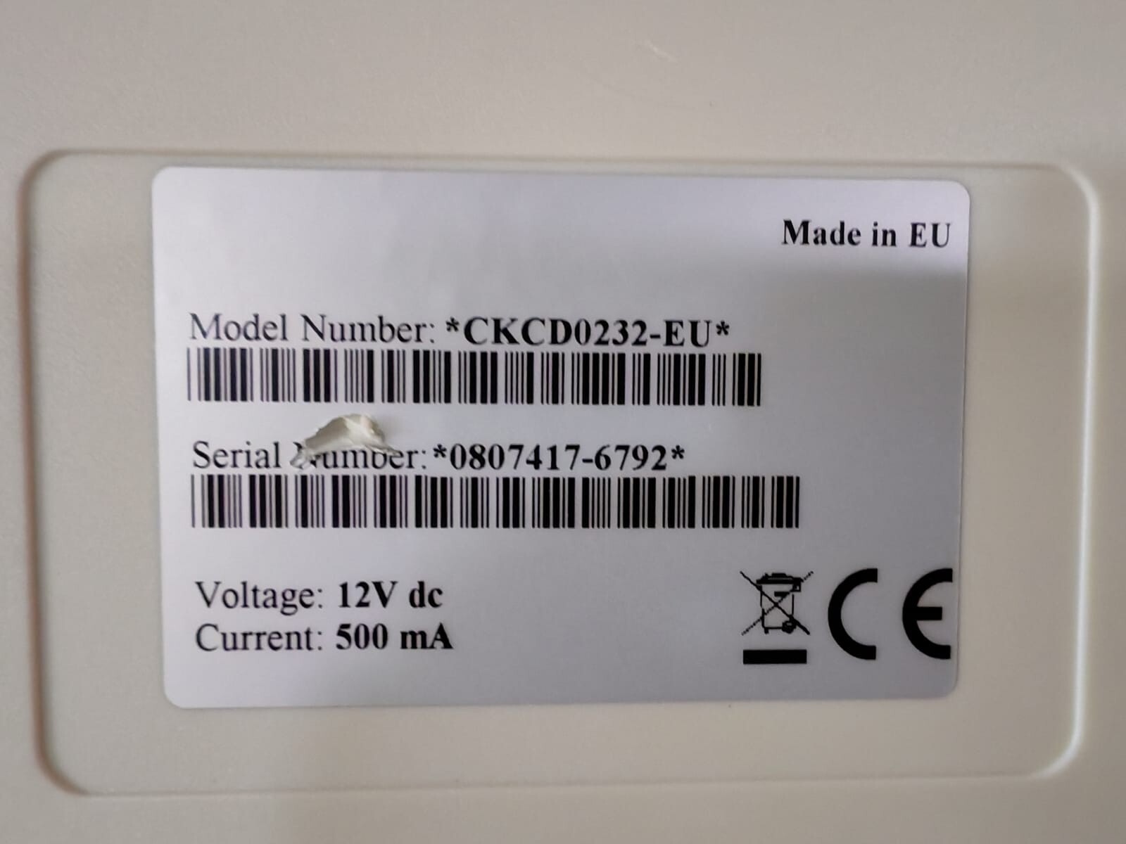 Cieffe CKCD0232-EU Cieffe CKCD0232-EU Cam Controller 12VDC, 500mA 9