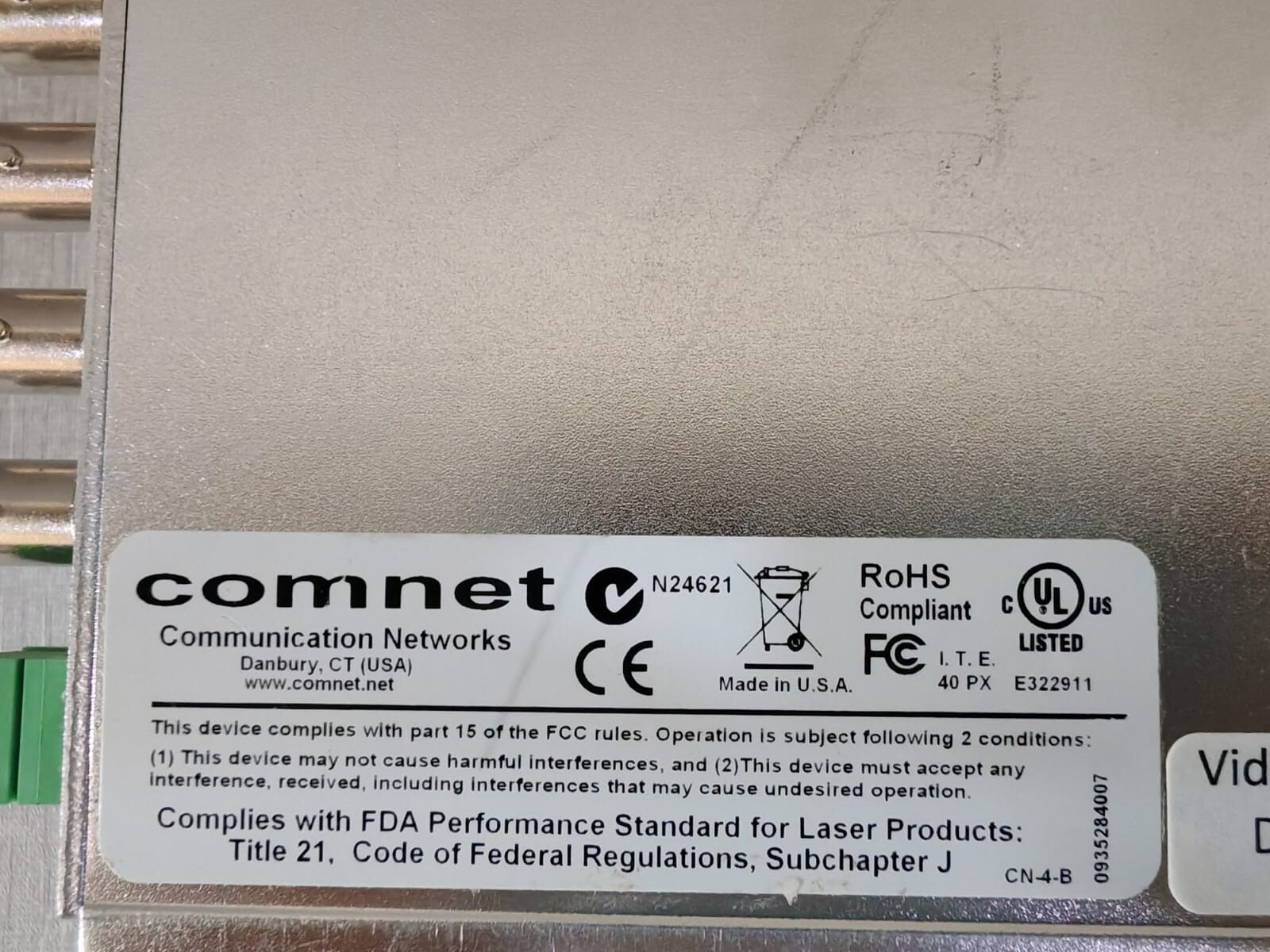 Comnet FVT4014 COMNET FVT4014 (S) SHR 4-CH VIDEO TRANSMITTER+4-CH DATA SELF HEALING RING 3