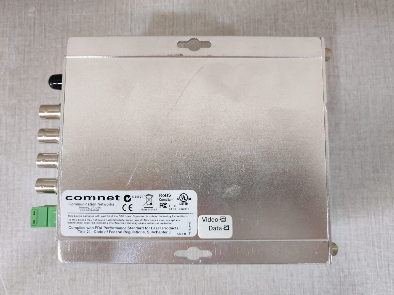 Comnet FVT4014 COMNET FVT4014 (S) SHR 4-CH VIDEO TRANSMITTER+4-CH DATA SELF HEALING RING 4