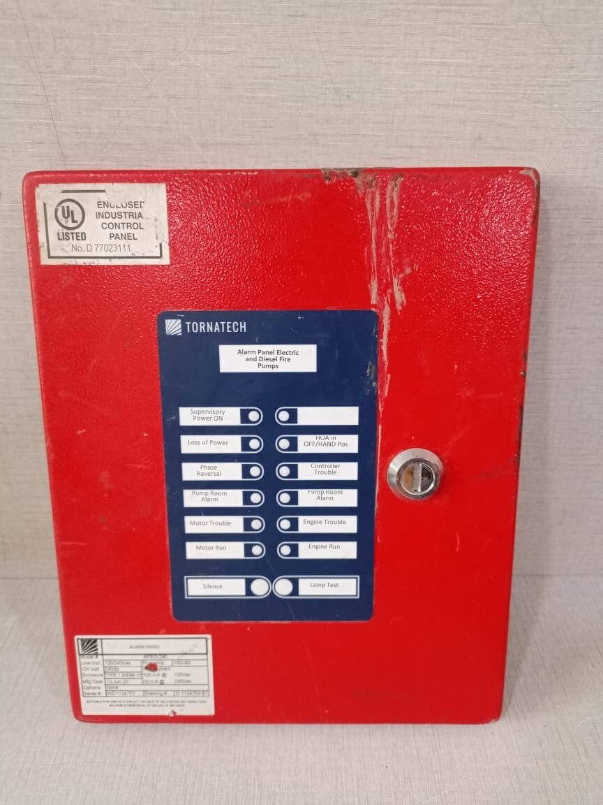 TORNATECH APED-240 Alarm Panel Diesel Fire Pump Door