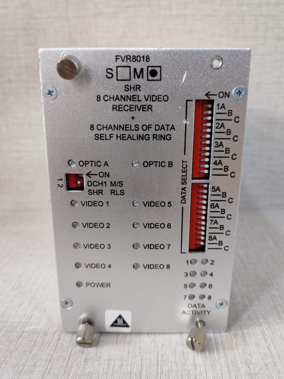 COMNET FVR8018M SHR 8 CH VIDEO RECEIVER + 8 CH DATA SELF HEALING RING