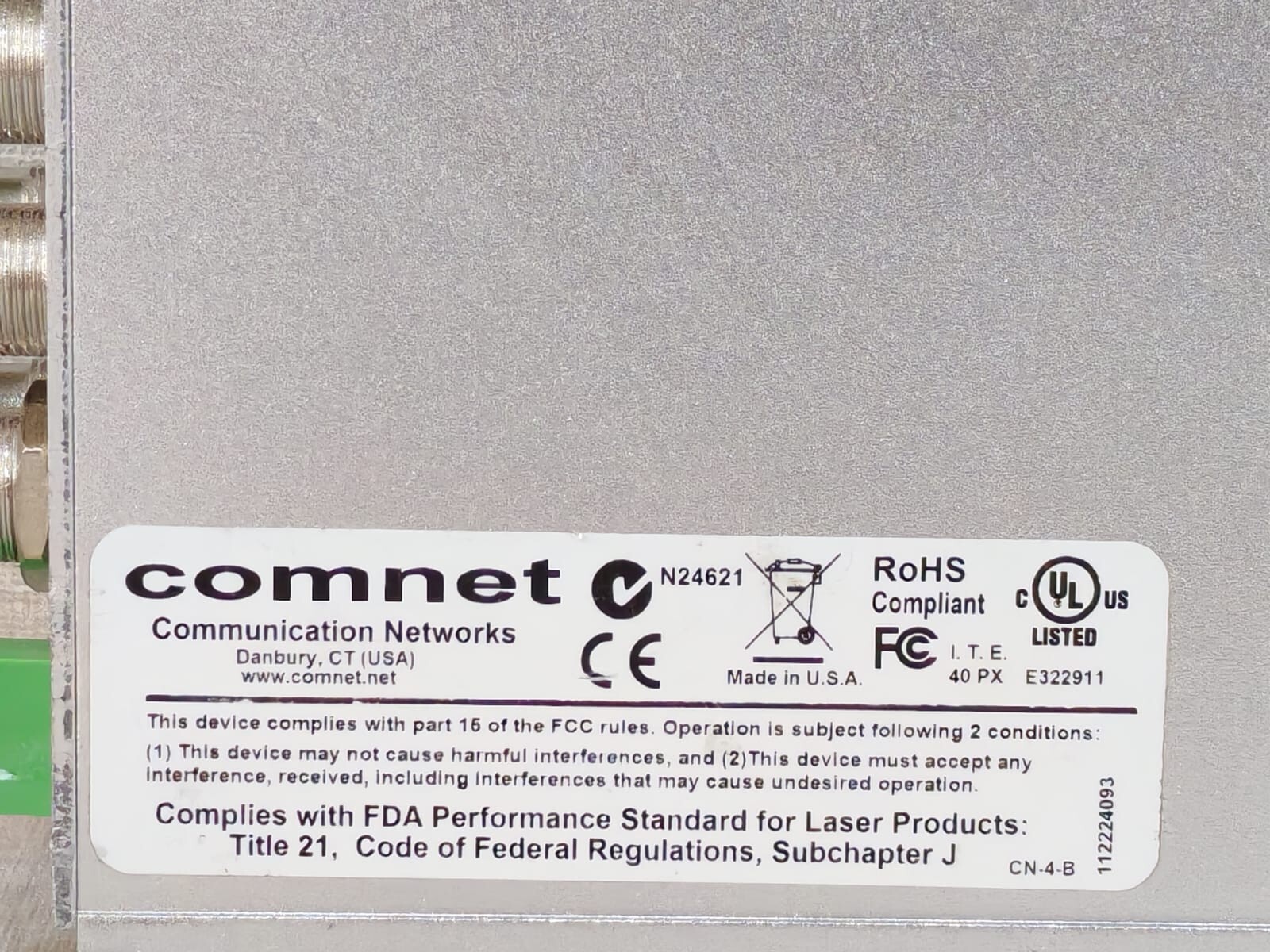 Comnet FVT8018S COMNET FVT8018S 8 CH VIDEO TRANSMITTER + 8 CH OF DATA 4