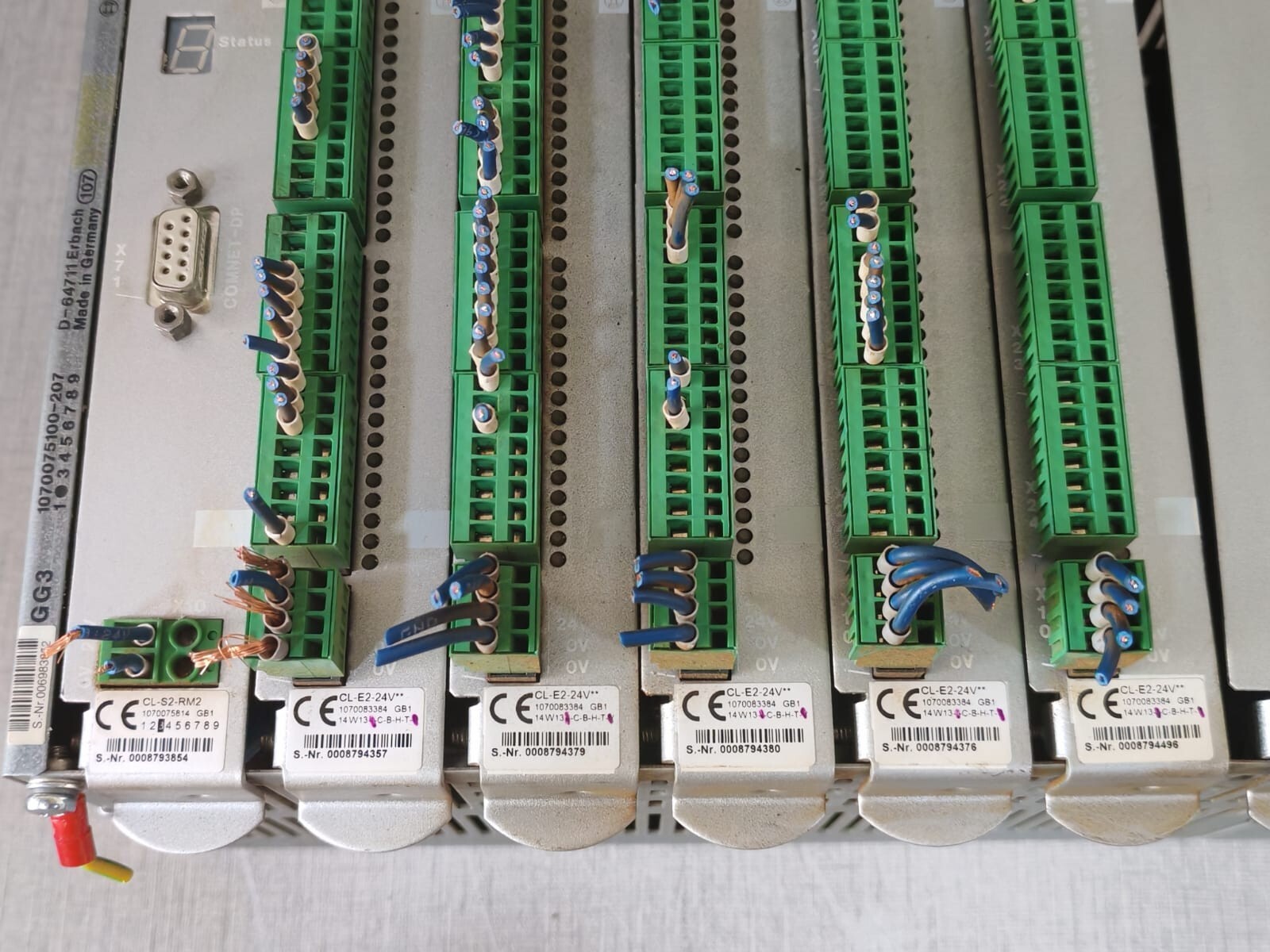 Bosch RM2-DP12 +6 NOS. OF E24V & 4 NOS. A24V/1070075100-207 BOSCH RACK WITH RM2-DP12 +6 NOS. OF E24V & 4 NOS. A24V/1070075100-207 7