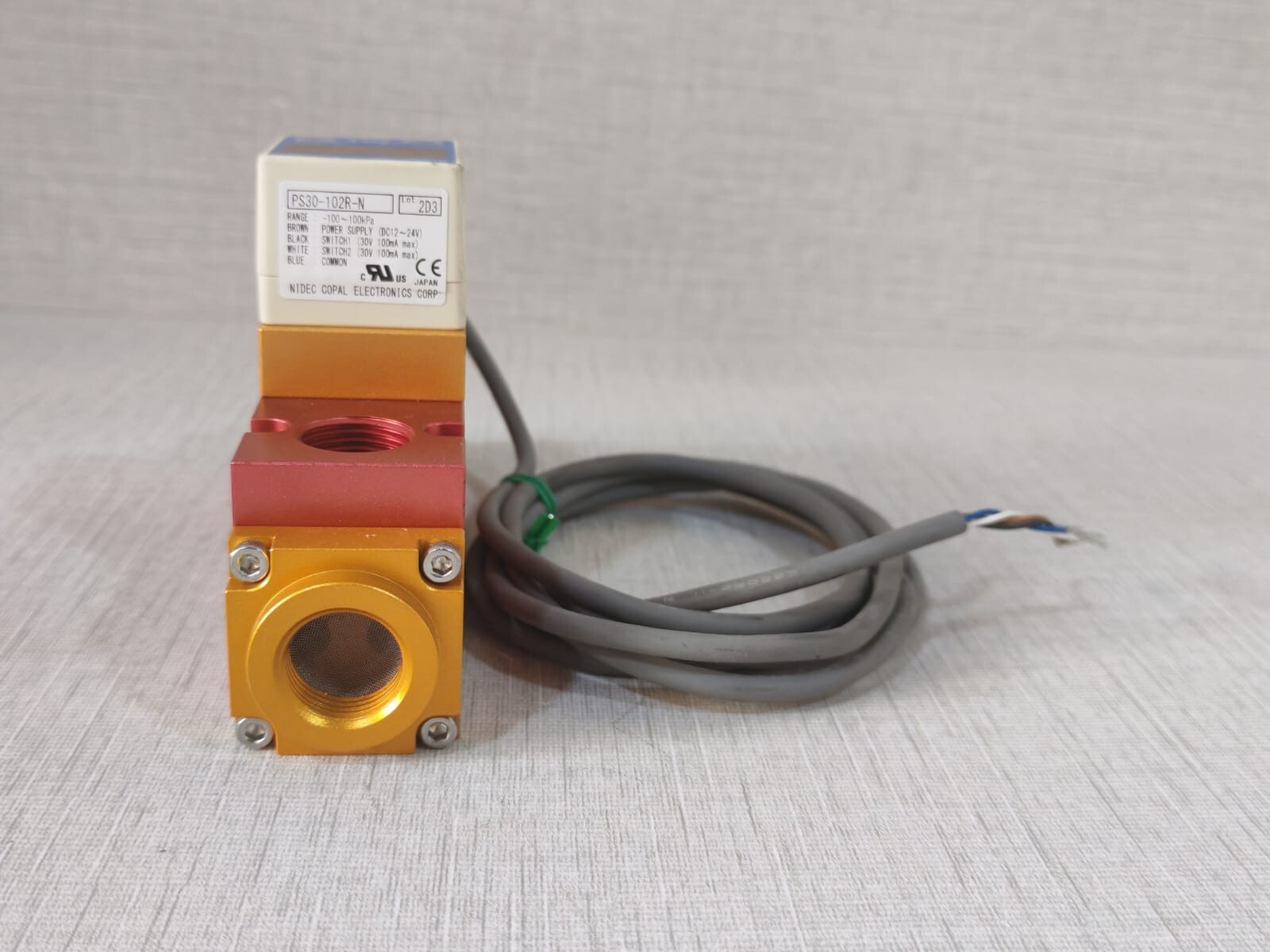 NIDEC/SPATEC NIDEC PS30-102R-N & SPATEC SMT-HSN-MD4-RD4-S NIDEC PS30-102R-N Pressure Switch with SPATEC SMT-HSN-MD4-RD4-S 5