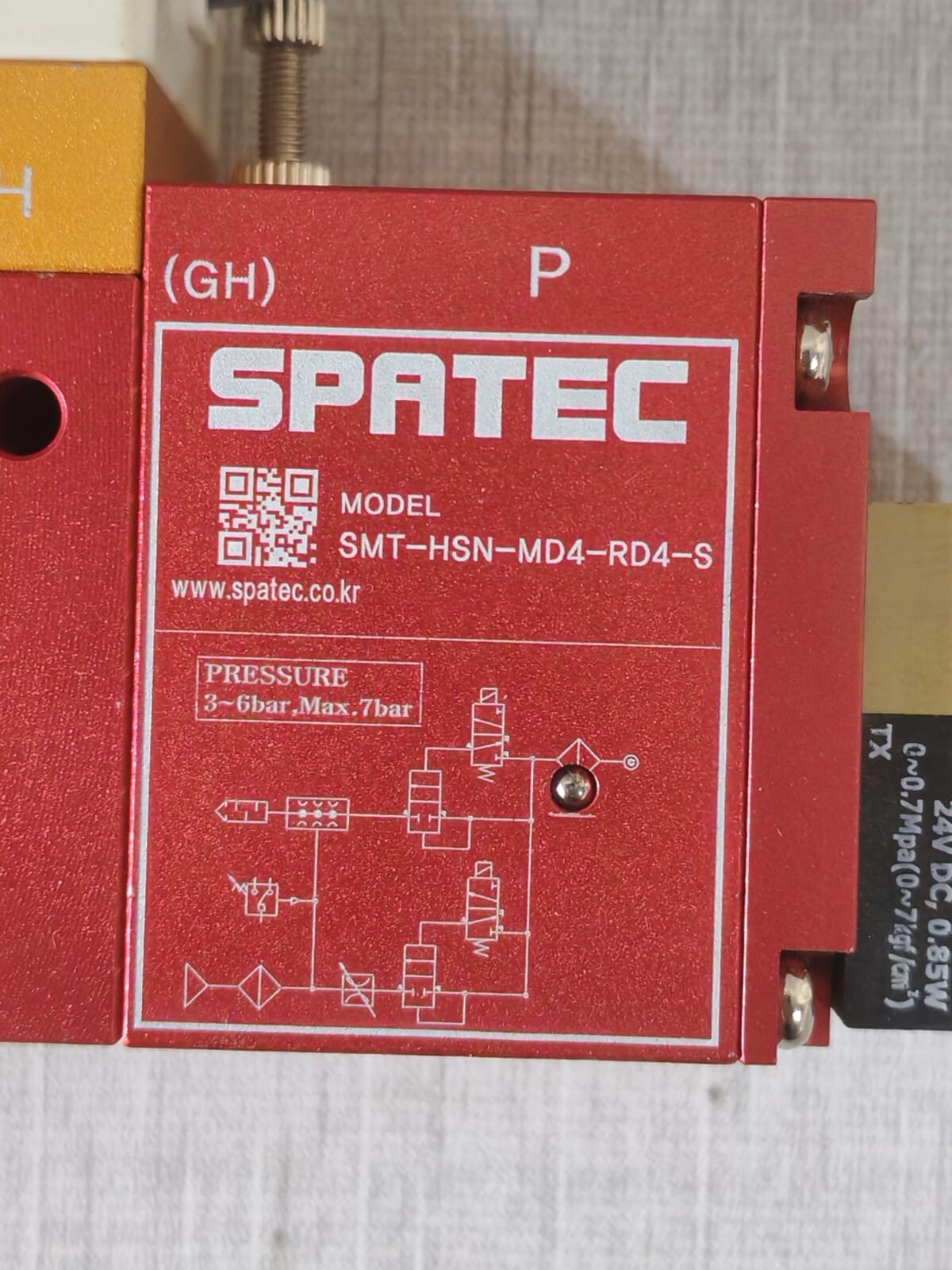 NIDEC/SPATEC NIDEC PS30-102R-N & SPATEC SMT-HSN-MD4-RD4-S NIDEC PS30-102R-N Pressure Switch with SPATEC SMT-HSN-MD4-RD4-S 7