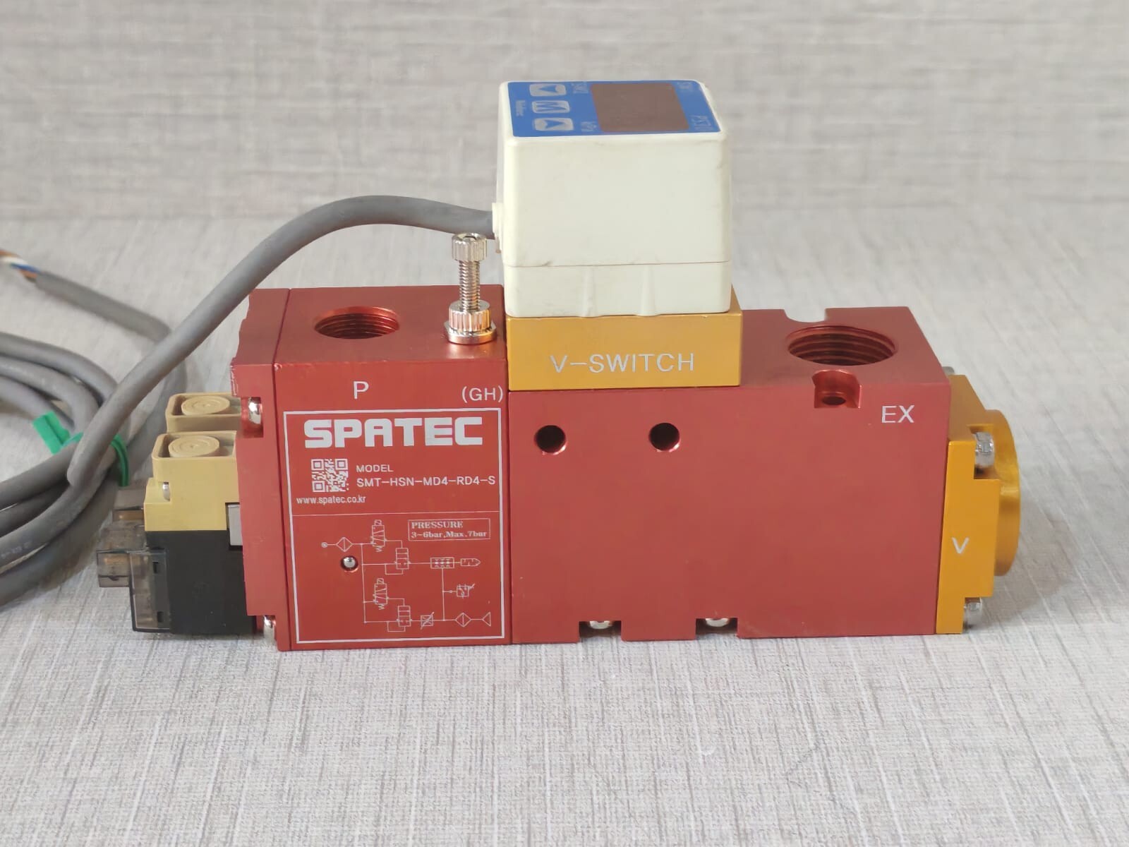 NIDEC/SPATEC NIDEC PS30-102R-N & SPATEC SMT-HSN-MD4-RD4-S NIDEC PS30-102R-N Pressure Switch with SPATEC SMT-HSN-MD4-RD4-S 8