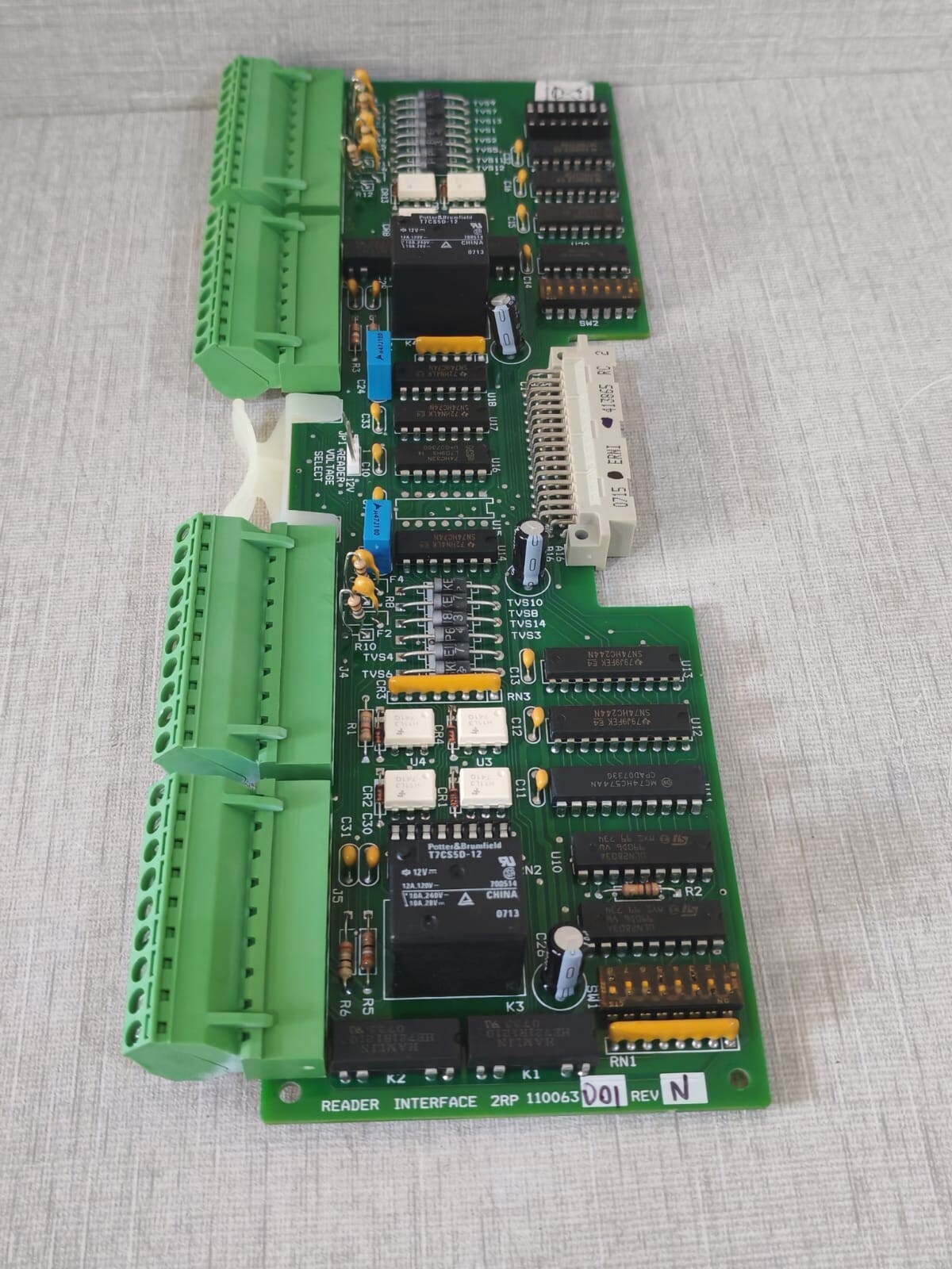 GE 110063001 GE 2RP Reader Interface Unsupervised DI Board 110063001 3