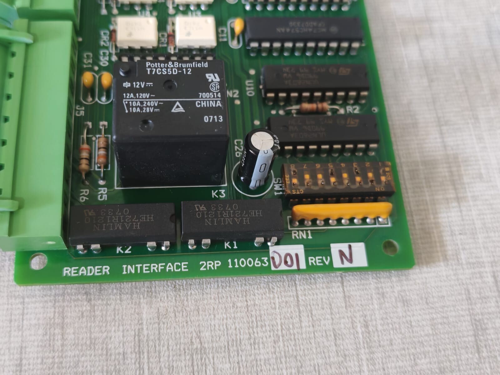 GE 110063001 GE 2RP Reader Interface Unsupervised DI Board 110063001 4