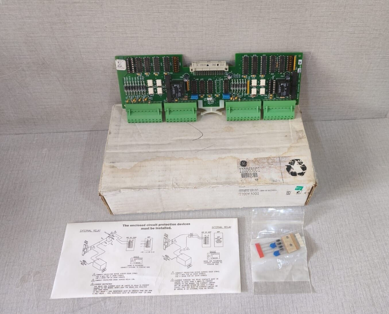 GE 2RP Reader Interface Unsupervised DI Board 110063001
