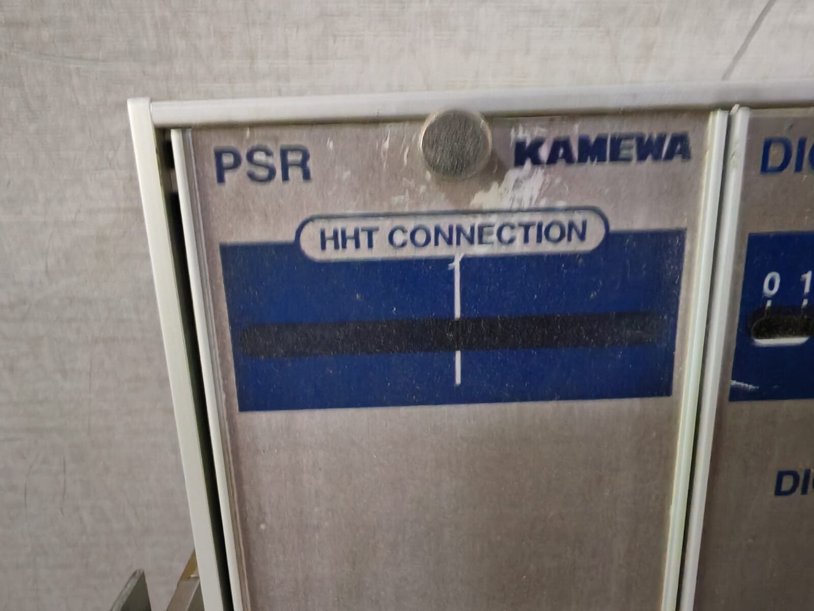KAMEWA PSR HHT KAMEWA PSR HHT CONNECTION ANALOG /DIGITAL CARD I/O ALARMS 2