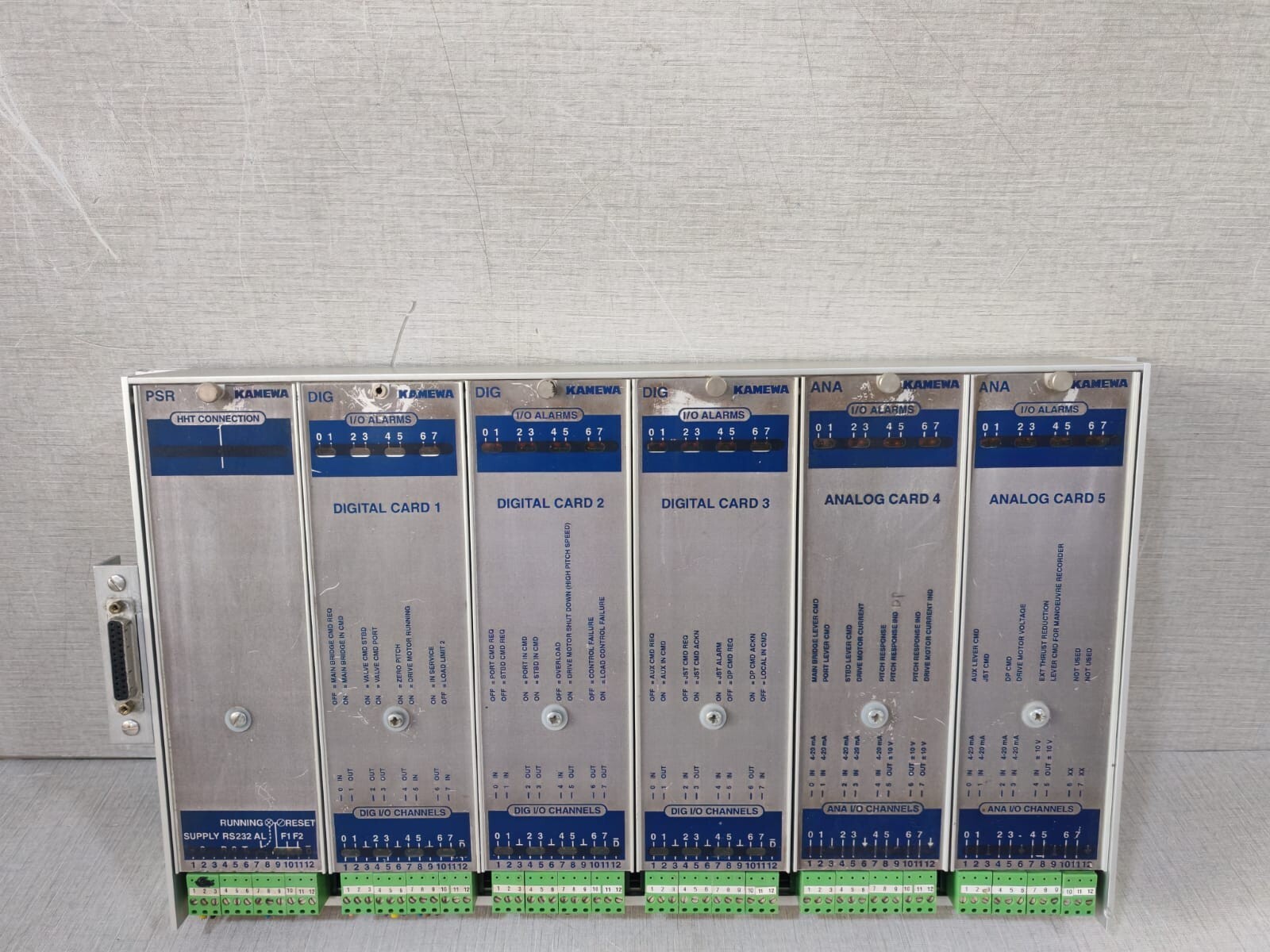 KAMEWA PSR HHT KAMEWA PSR HHT CONNECTION ANALOG /DIGITAL CARD I/O ALARMS 4