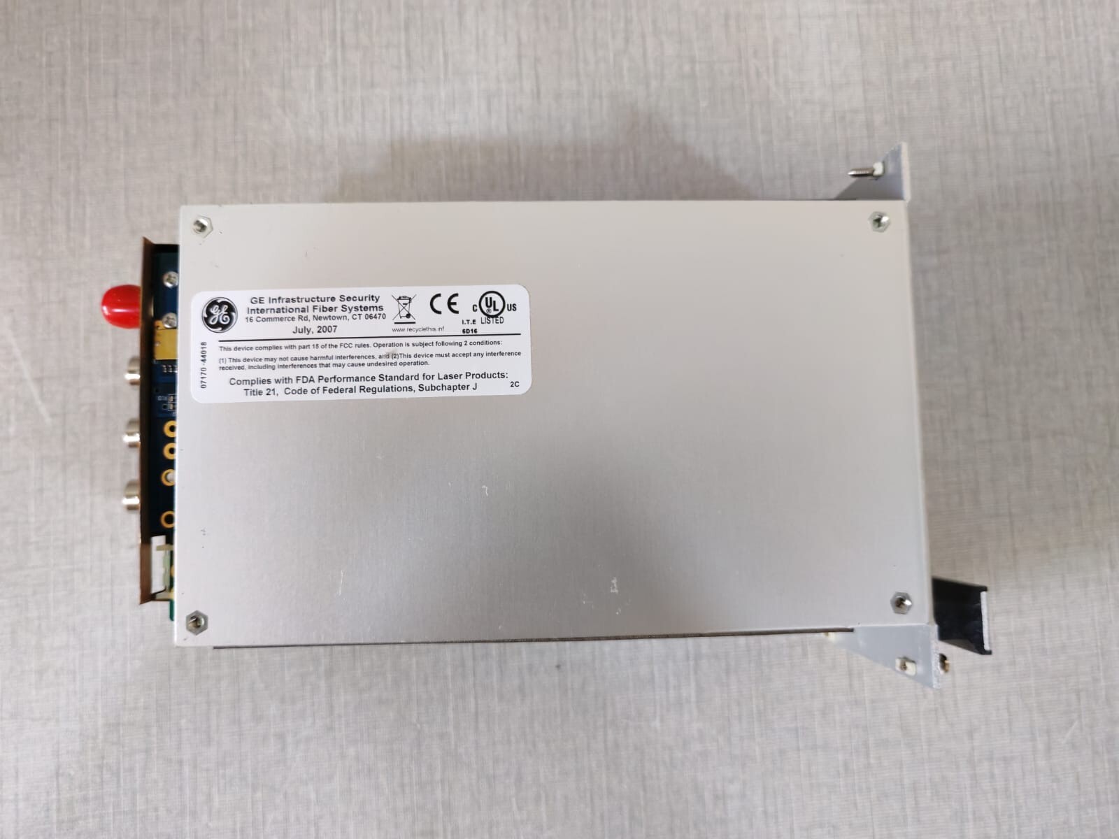 GE Security/IFS VR7820 GE Security/IFS VR7820 8 Channel Digital Video Receiver 4
