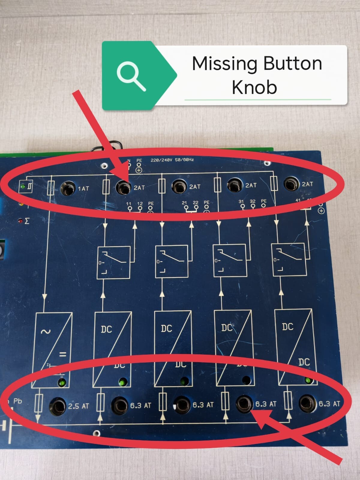 CEAG 40071346398 CEAG CeaGuard 48 Emergency Lighting Supply Unit 40071346398 Missing Button Knob 5