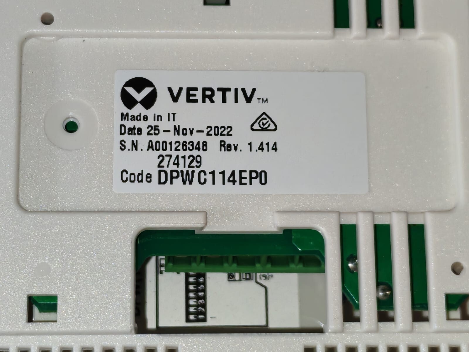 Vertiv DPWC114EP0 Vertiv DPWC114EP0 Wall Sensor Temperature and Humidity Sensor 5