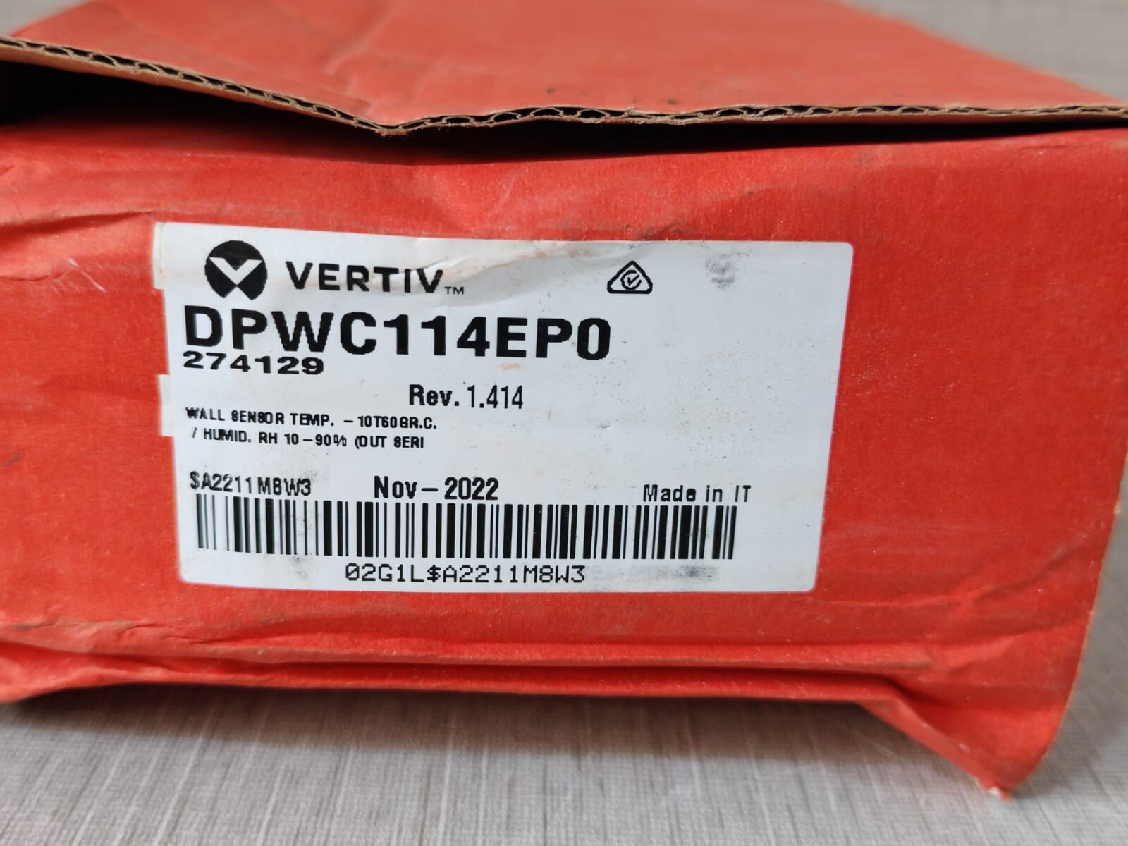 Vertiv DPWC114EP0 Vertiv DPWC114EP0 Wall Sensor Temperature and Humidity Sensor 7