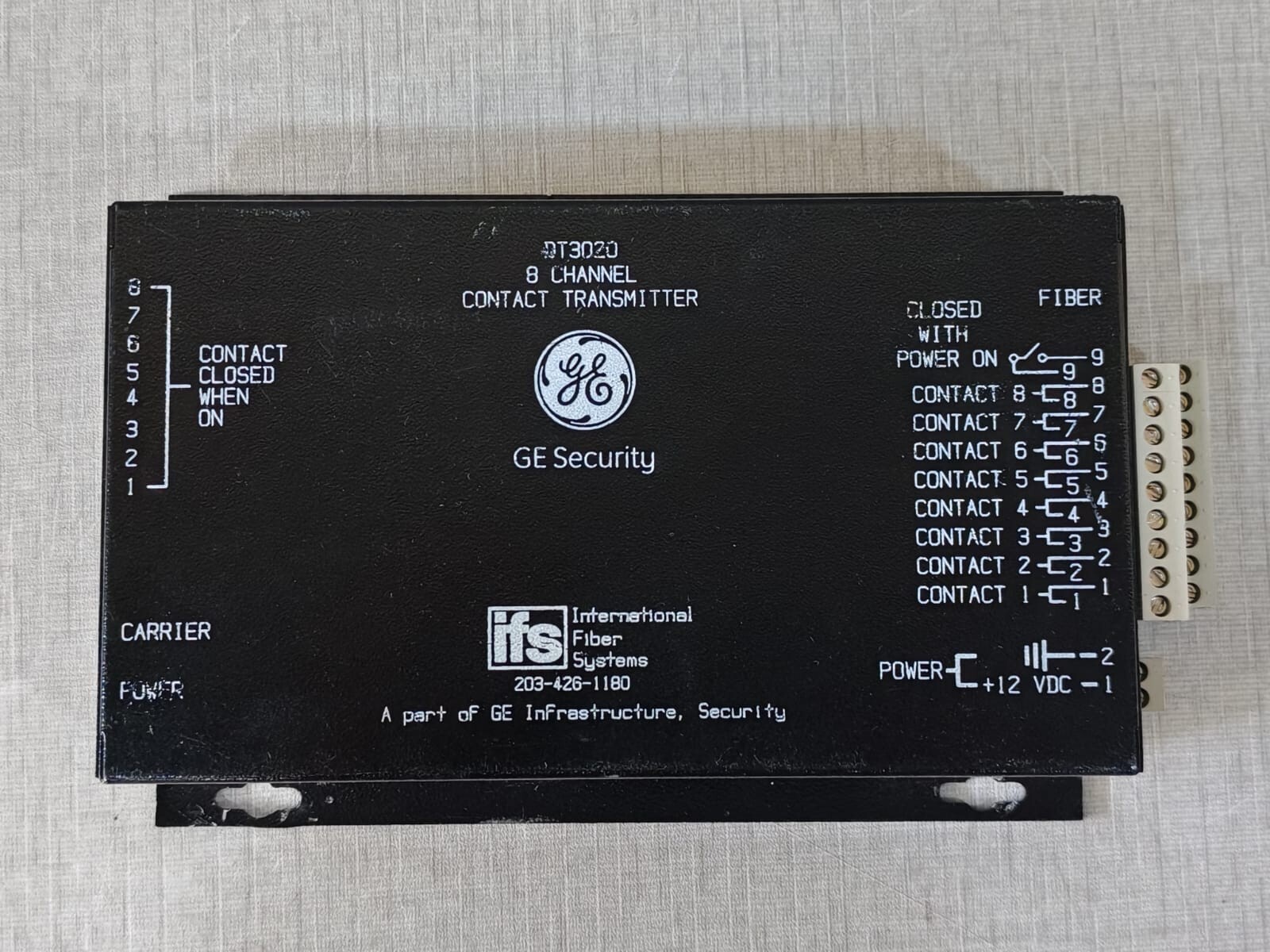 GE Security/IFS DT3020 GE Security/IFS DT3020 8 Channel Contact Transmitter 2