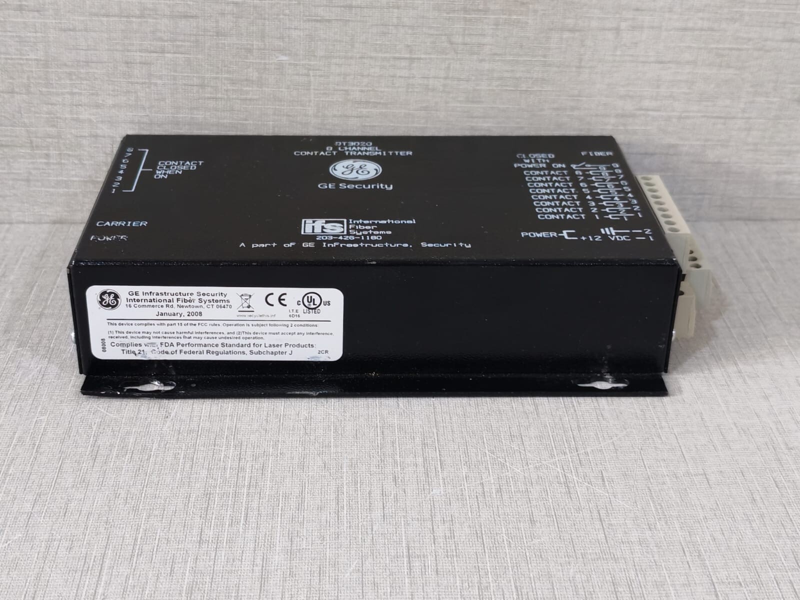 GE Security/IFS DT3020 GE Security/IFS DT3020 8 Channel Contact Transmitter 6