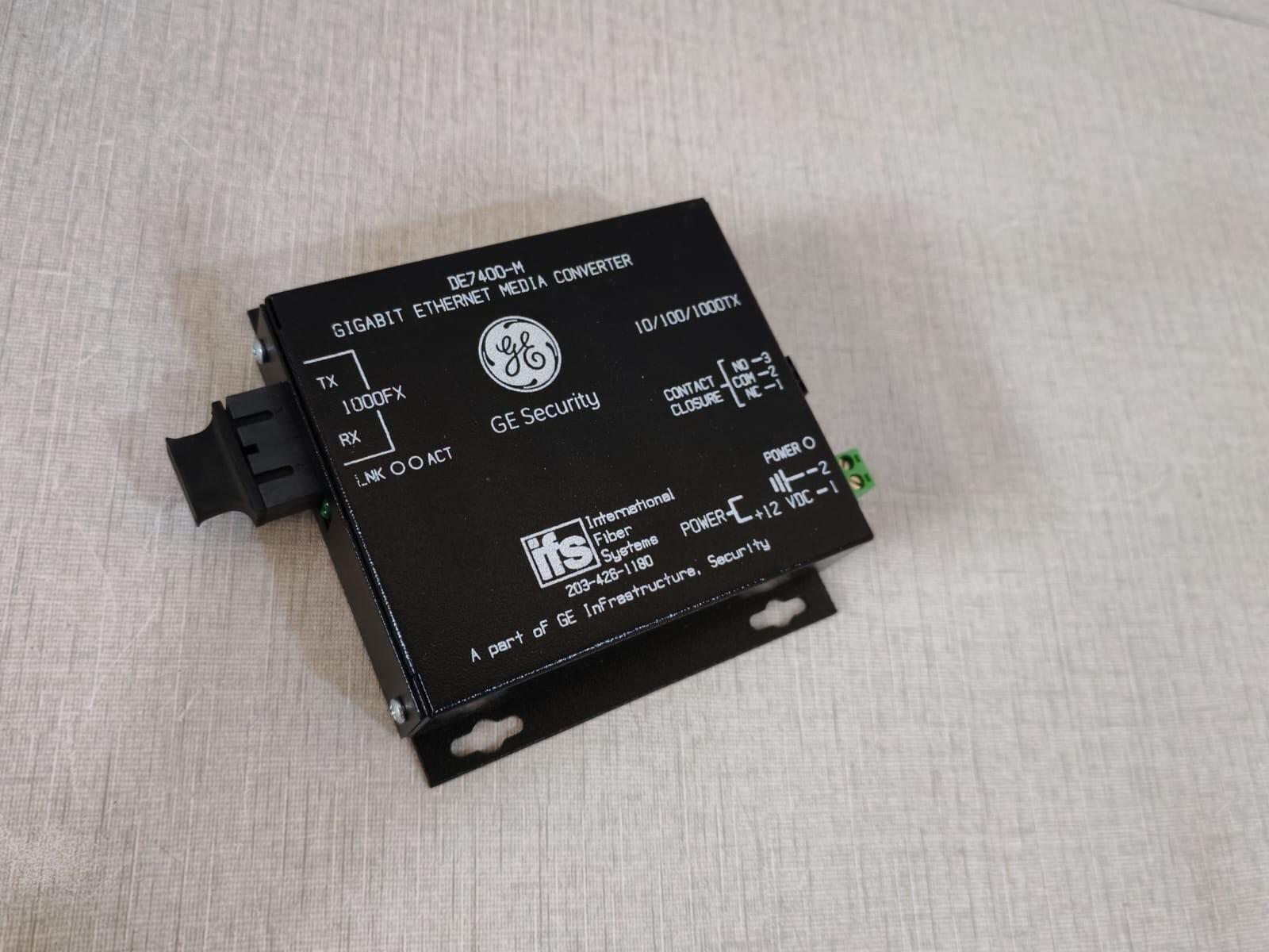 GE Security/IFS DE7400-M GE Security/IFS DE7400-M Gigabit Ethernet Media Converter 5