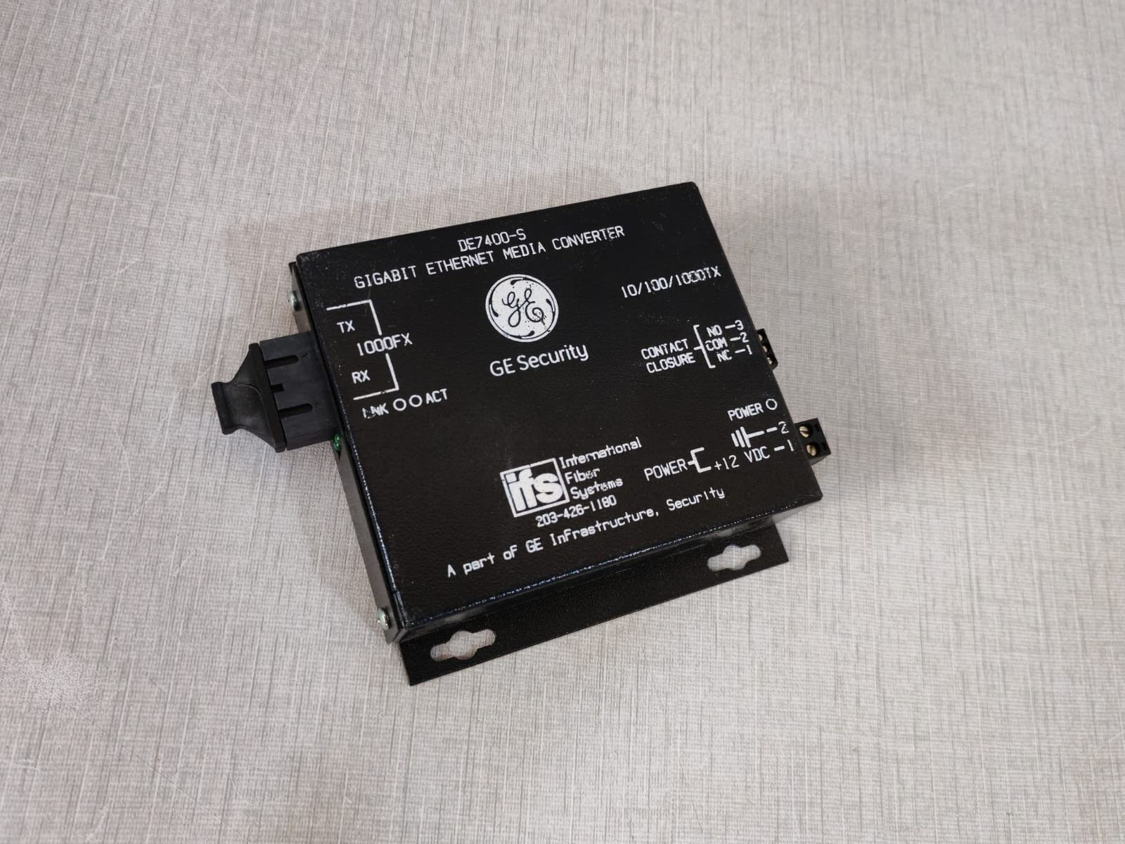 GE Security/IFS DE7400-S GE Security/IFS DE7400-S Two Port Gigabit Ethernet Media Converter 3