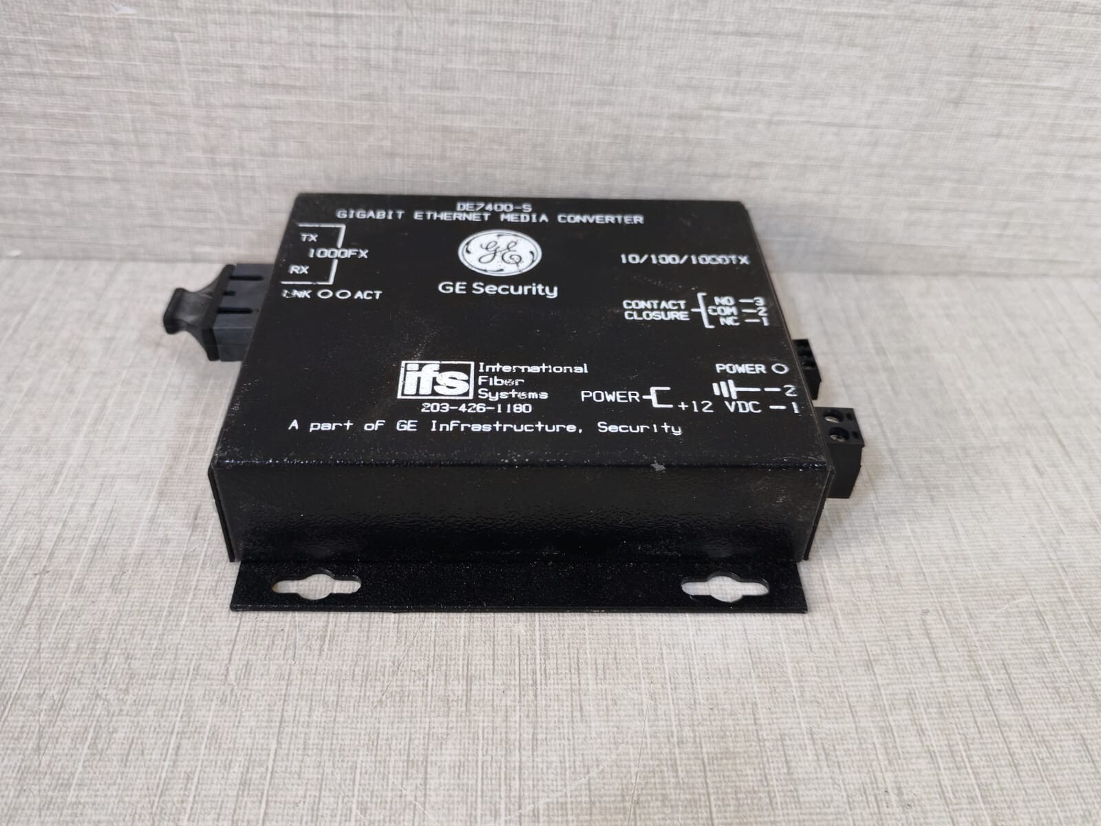 GE Security/IFS DE7400-S GE Security/IFS DE7400-S Two Port Gigabit Ethernet Media Converter 4