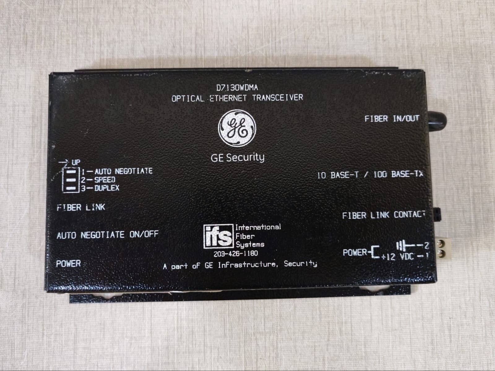 GE Security/IFS D7130WDMA GE Security/IFS D7130WDMA Optical Ethernet Transceiver 2