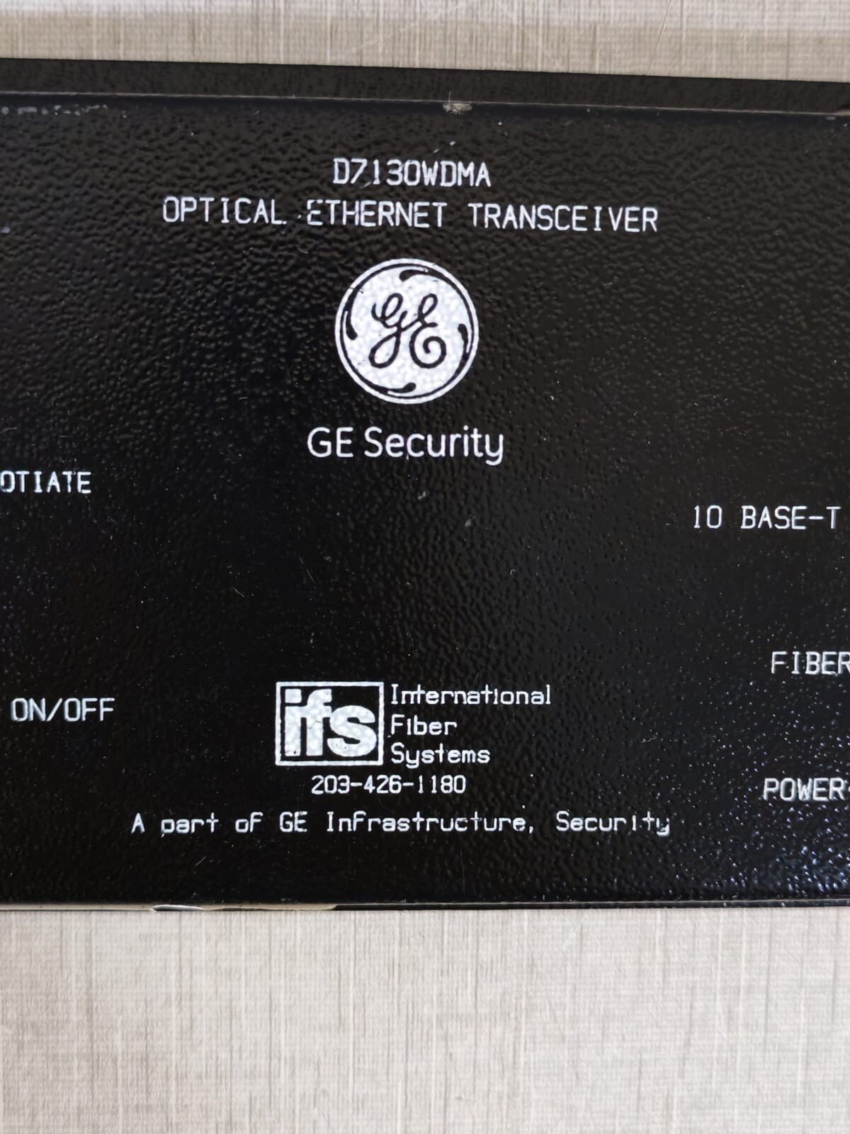GE Security/IFS D7130WDMA GE Security/IFS D7130WDMA Optical Ethernet Transceiver 3
