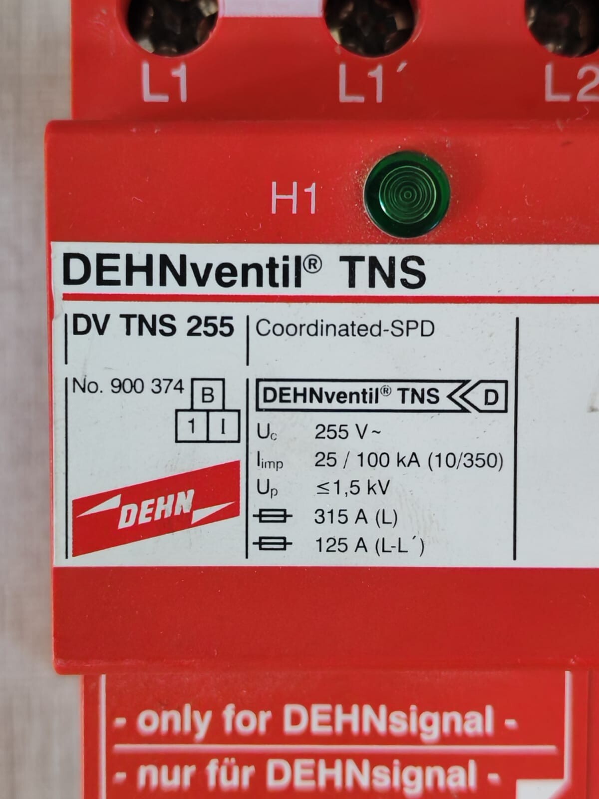 DEHNventil DV TNS 255 DEHNventil TNS DV TNS 255 / DV TNS255 | 900374 3