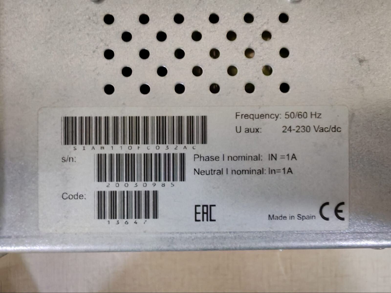 FANOX FANOX SIA-B FANOX SIA-B Dual Powered OC and EF Relay 8
