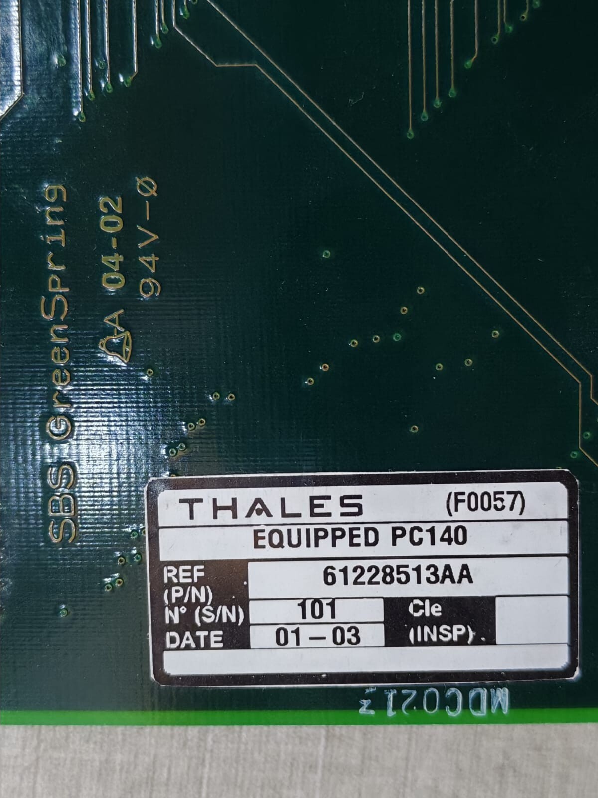 Thales PCI40 THALES PCI40 BOARD WITH IP MODULE MP SERIAL 56154160AA 2