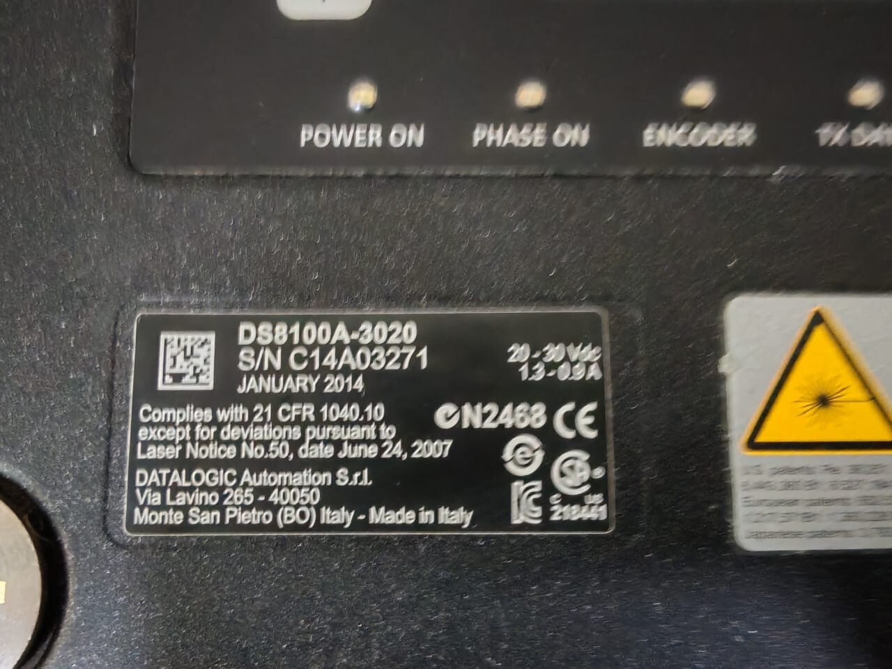 Datalogic DS8100A / DS8100A-3020 DATALOGIC DS8100A / DS8100A-3020 Barcode Scanner 8