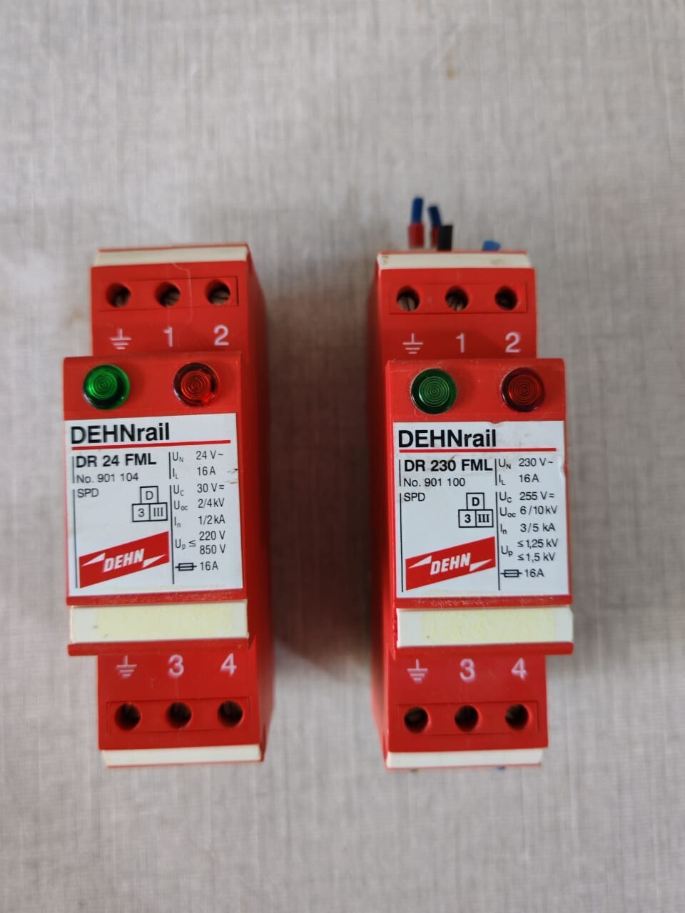 DEHN DR-24 DEHN DR 24 FML, 901104 and DEHN DR 230 FML, 901100 Surge Protector Device 2