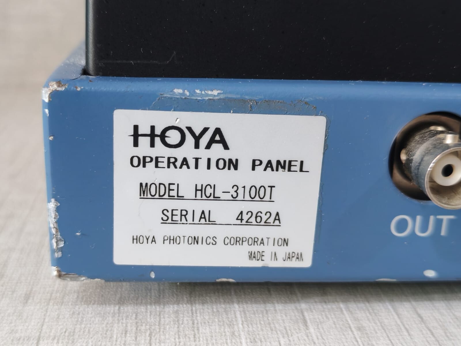 HOYA HCL-3100T HOYA HCL-3100T Operation Panel Controller - MISSING KEY 2