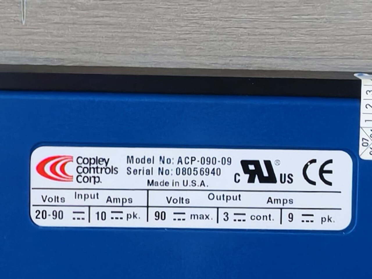 Accelnet ACP-090-09 Accelnet ACP-090-09 Copely Control- WITH OLD STOCK 2