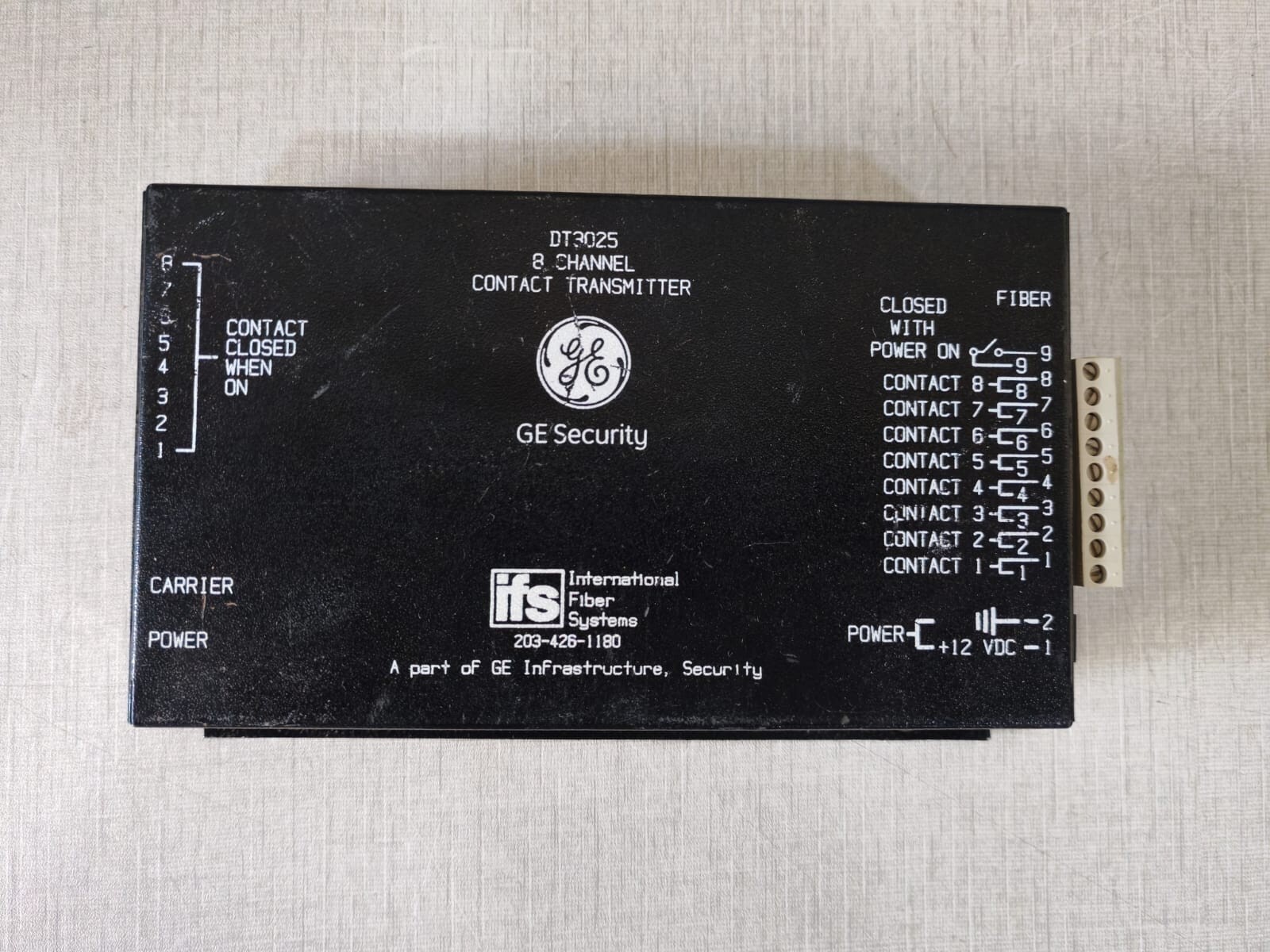 GE Security/IFS DT3025 GE Security/IFS DT3025, 8 Channel Contact Transmitter 2