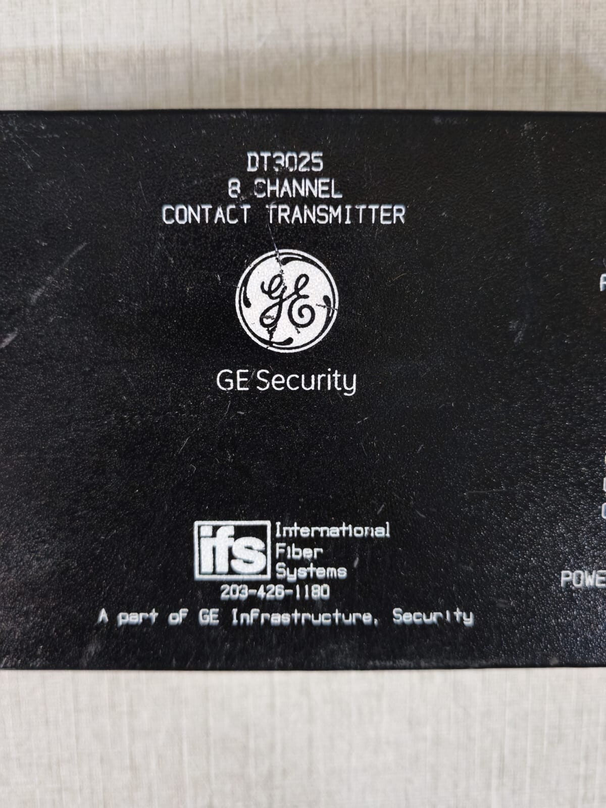 GE Security/IFS DT3025 GE Security/IFS DT3025, 8 Channel Contact Transmitter 3